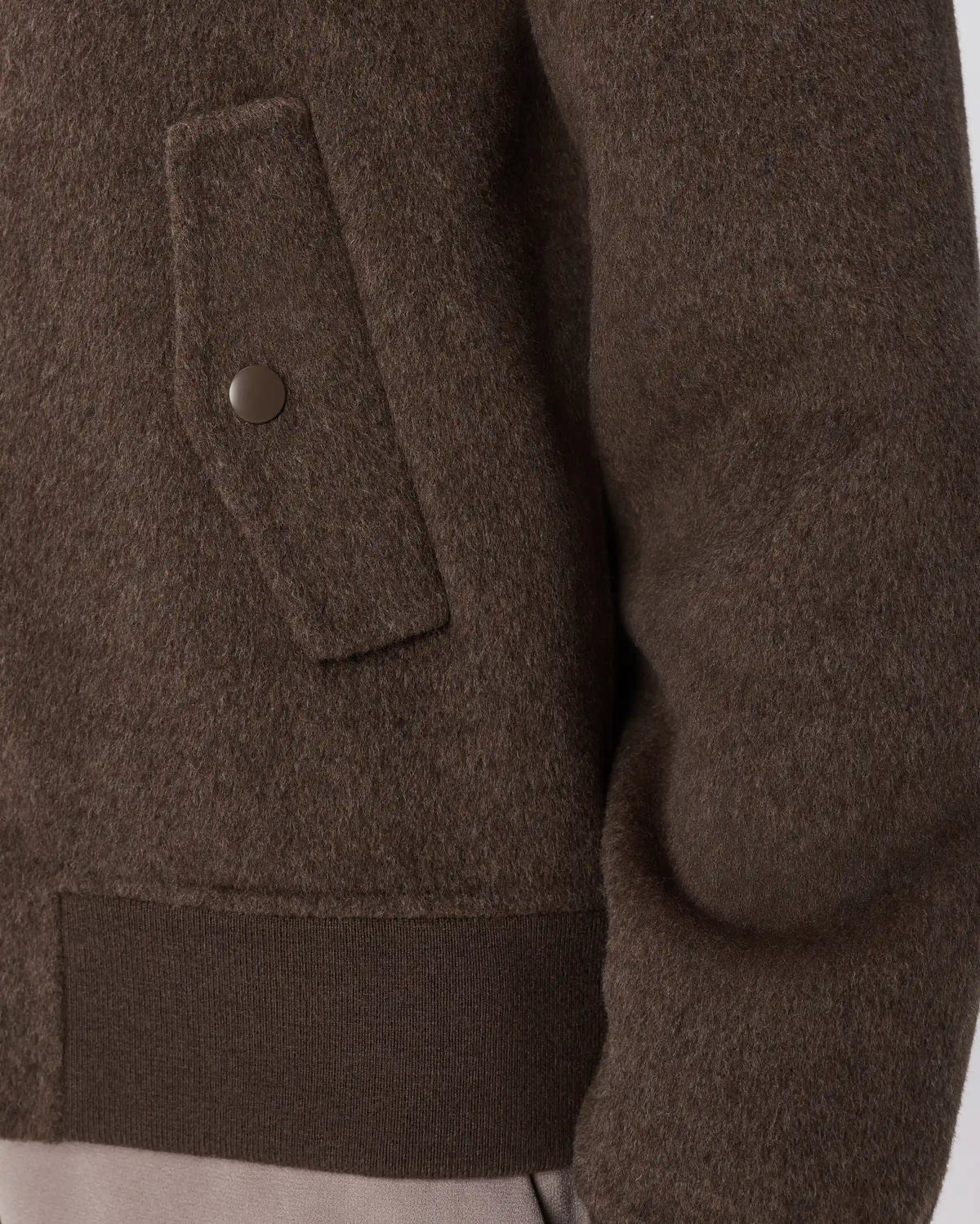 Double-Faced Merino Wool Bomber Jacket