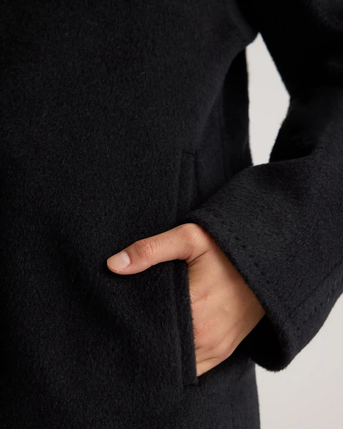 Camel Hair Double-Breasted Slouch Coat
