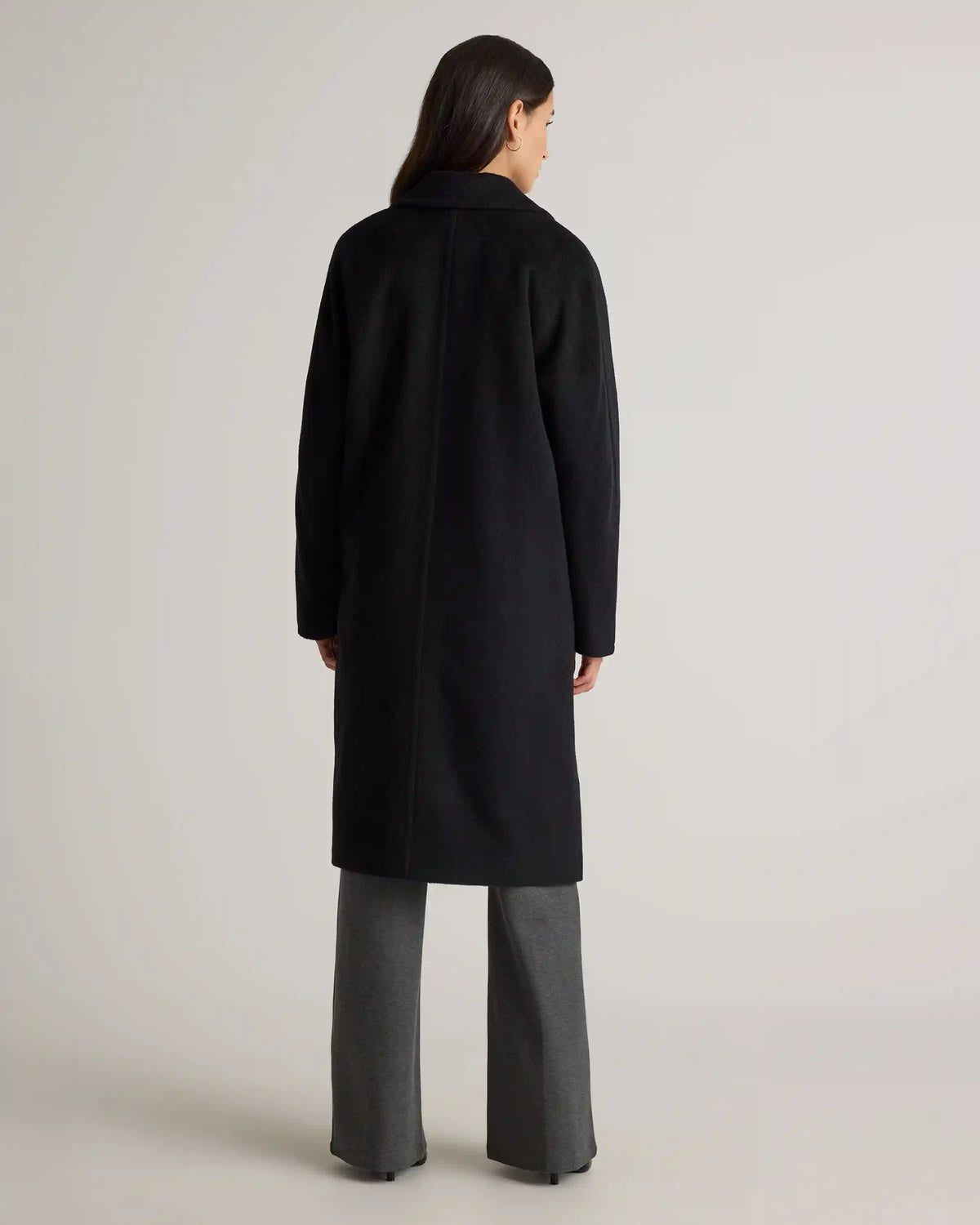 Camel Hair Double-Breasted Slouch Coat