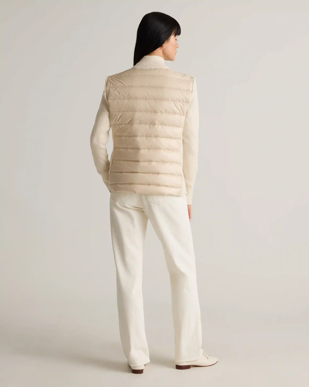 Mixed Media Down and Cashmere Jacket