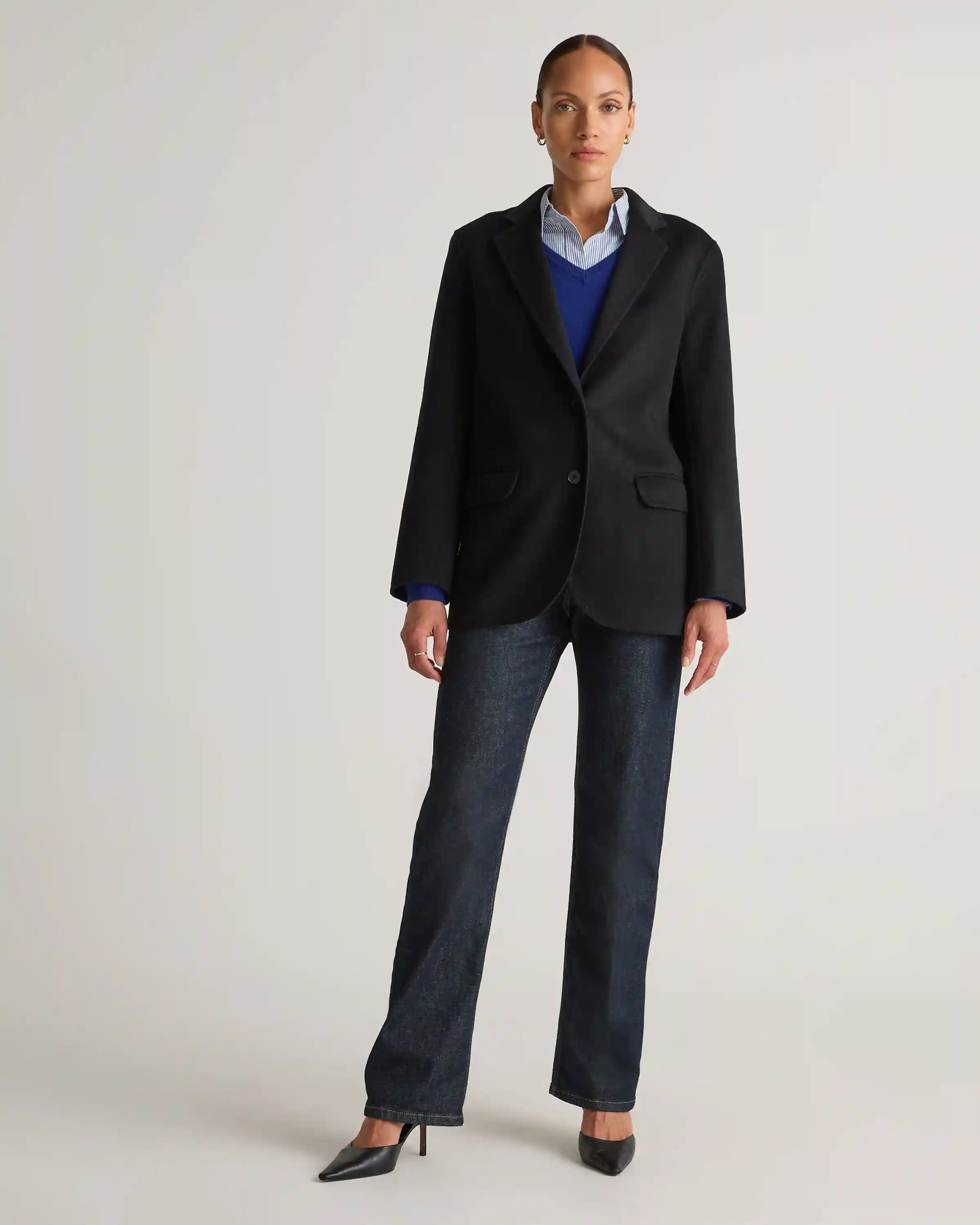 Double-Faced Merino Wool Soft Blazer