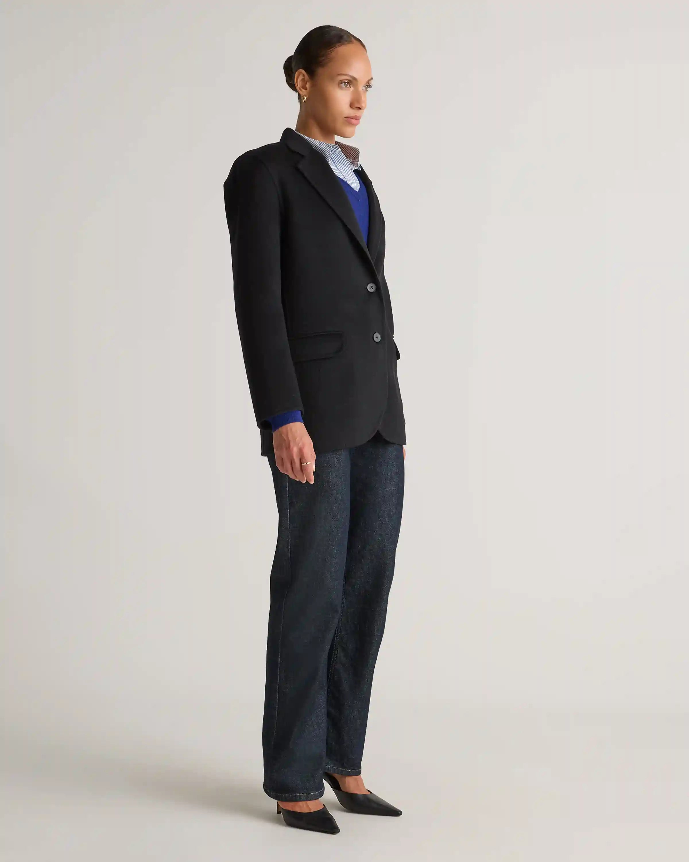 Double-Faced Merino Wool Soft Blazer