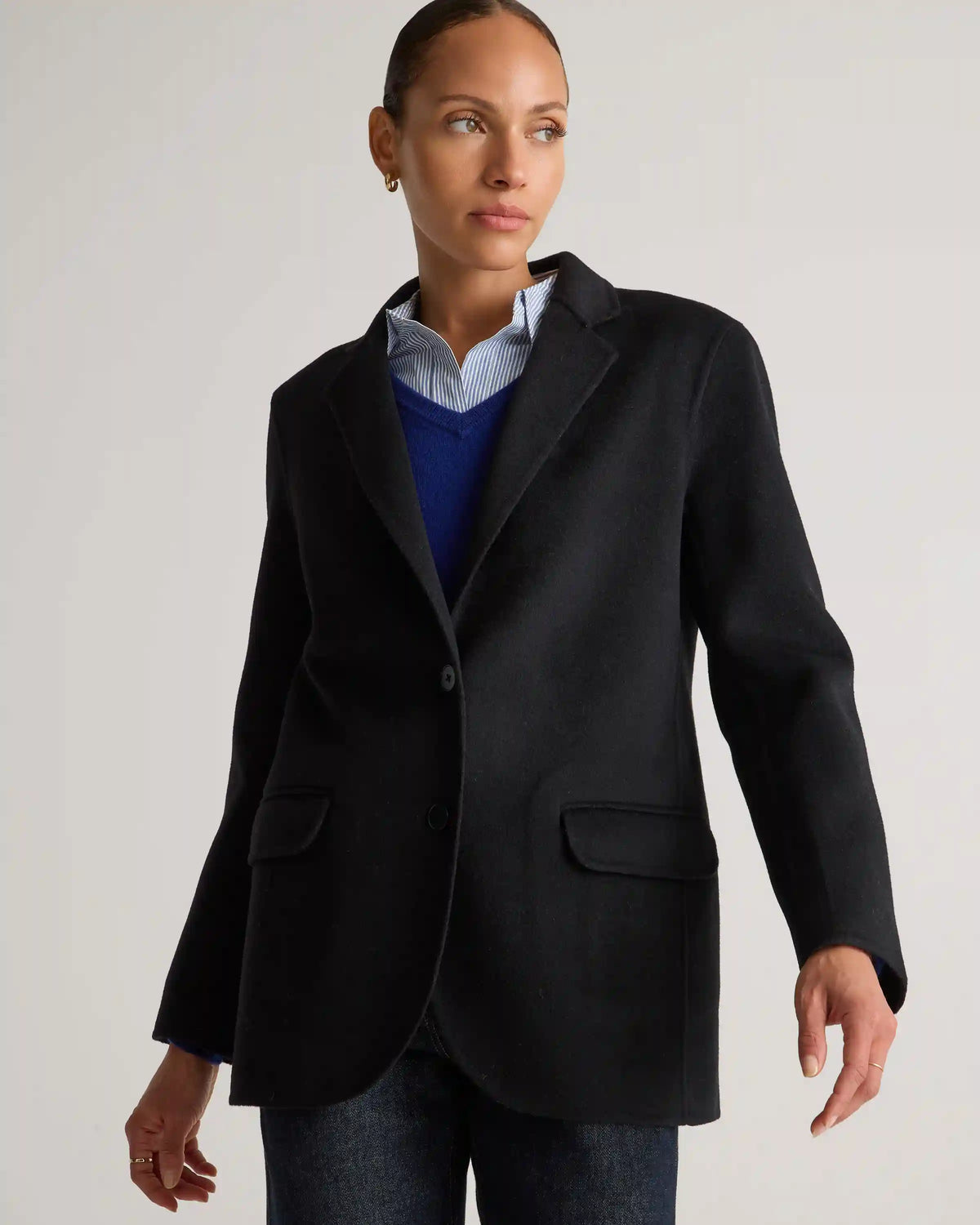 Double-Faced Merino Wool Soft Blazer