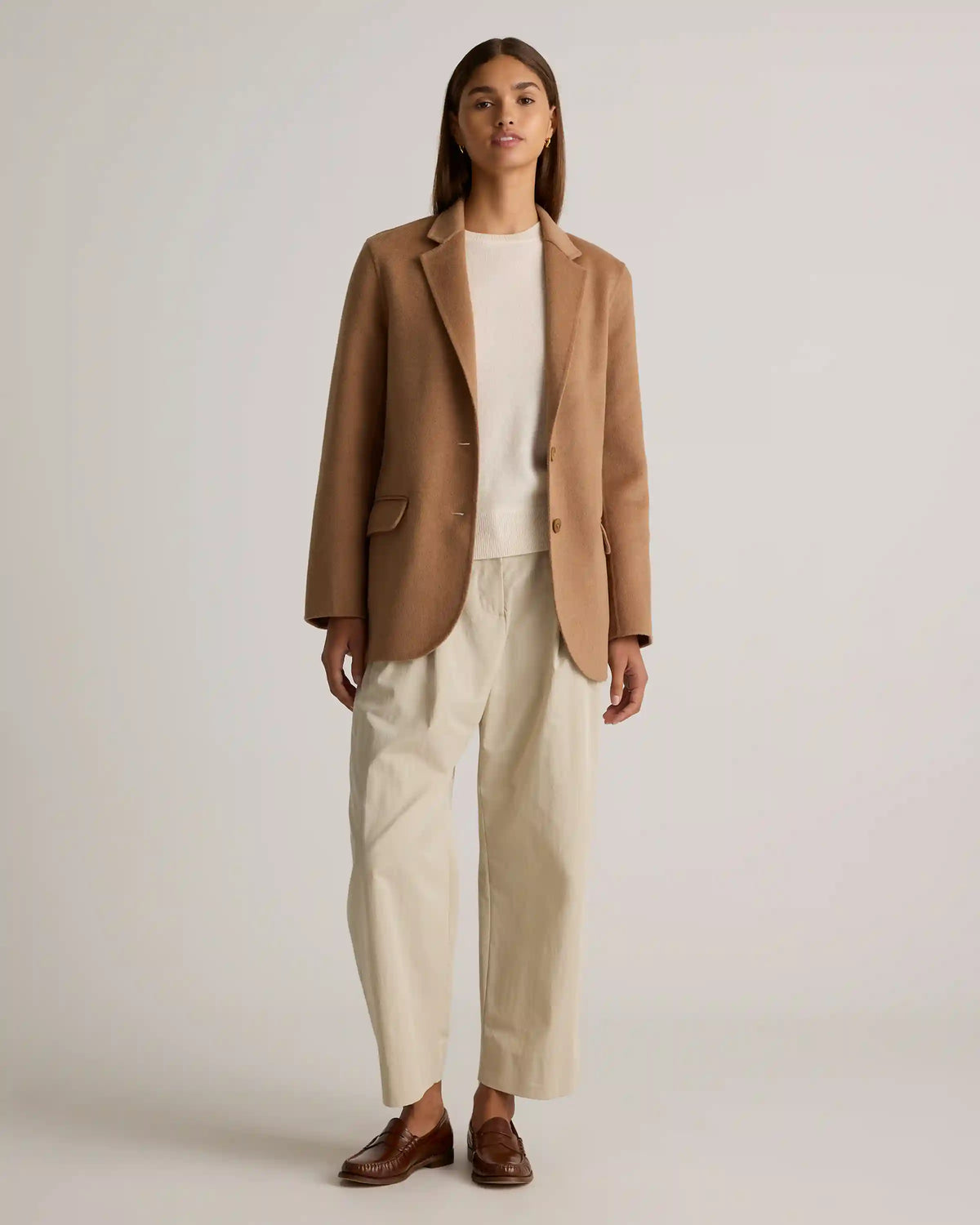 Double-Faced Merino Wool Soft Blazer