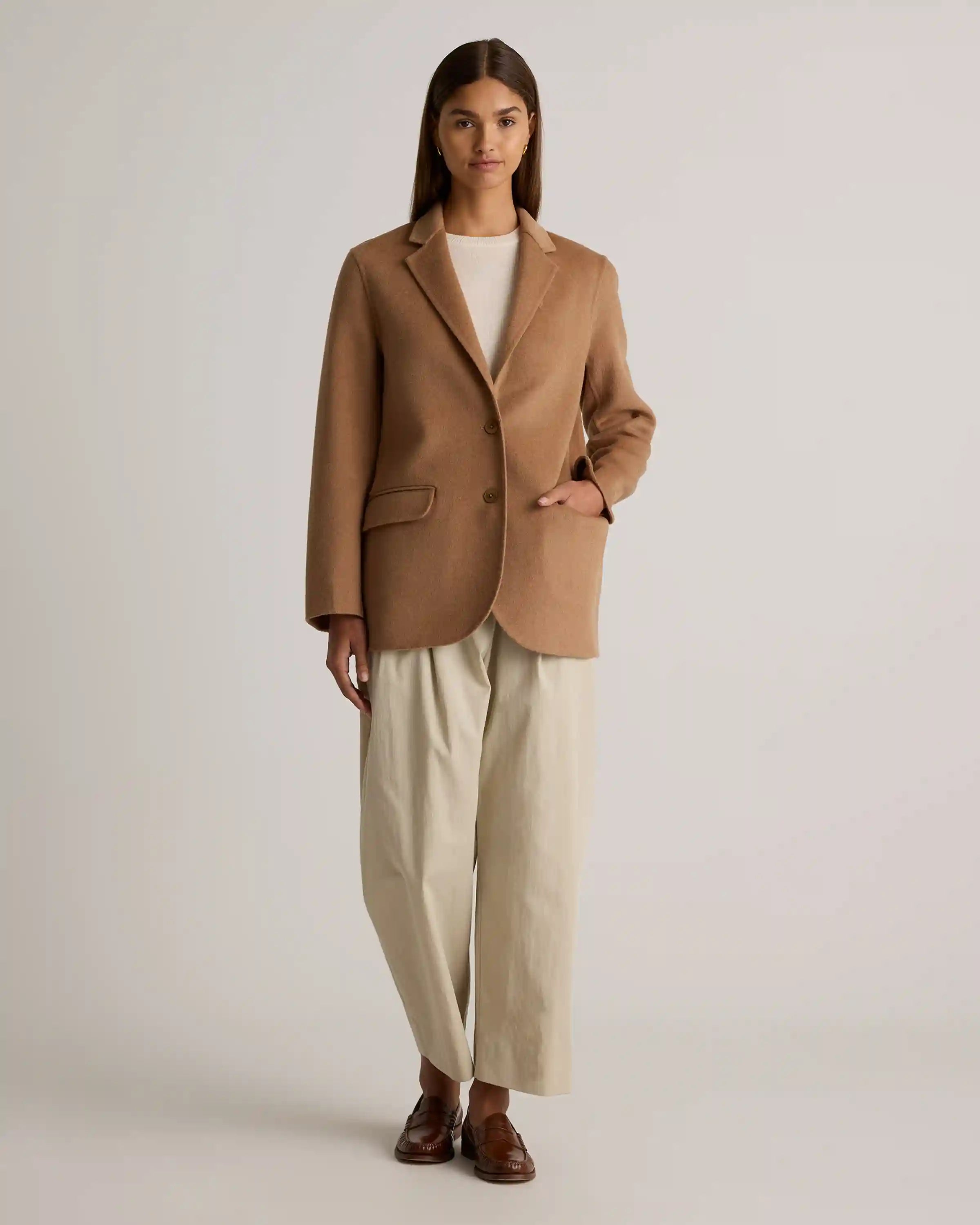 Double-Faced Merino Wool Soft Blazer