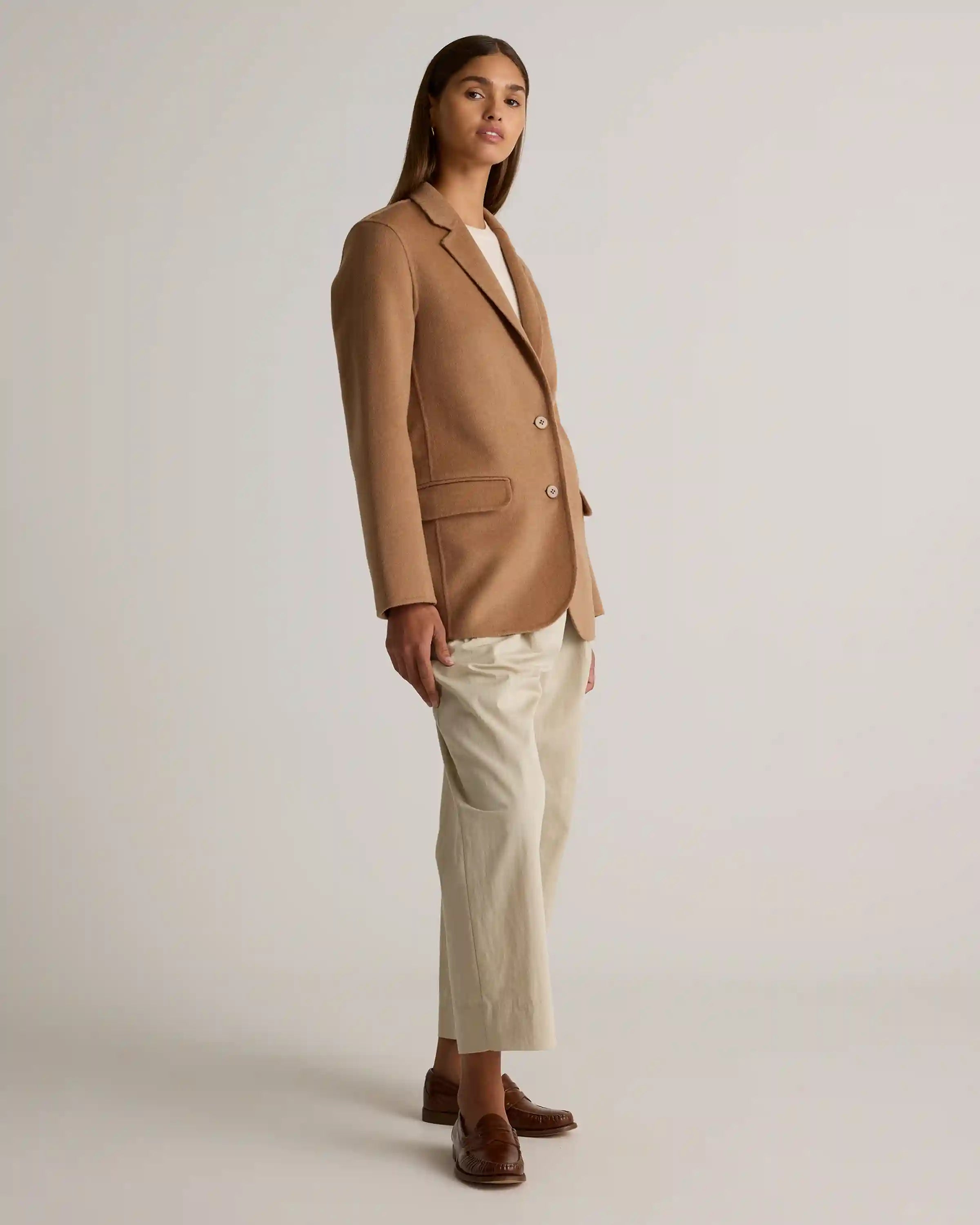 Double-Faced Merino Wool Soft Blazer