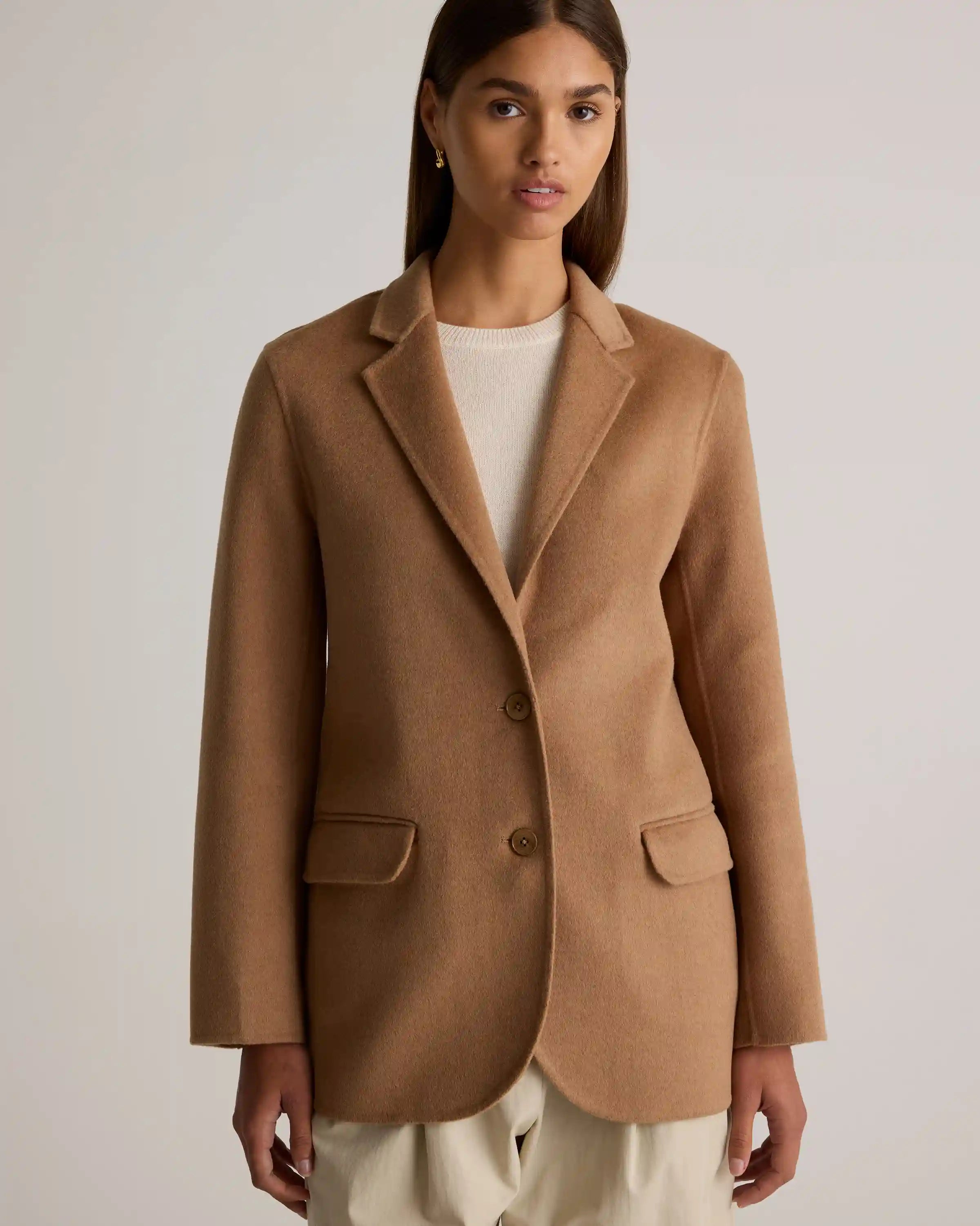 Double-Faced Merino Wool Soft Blazer