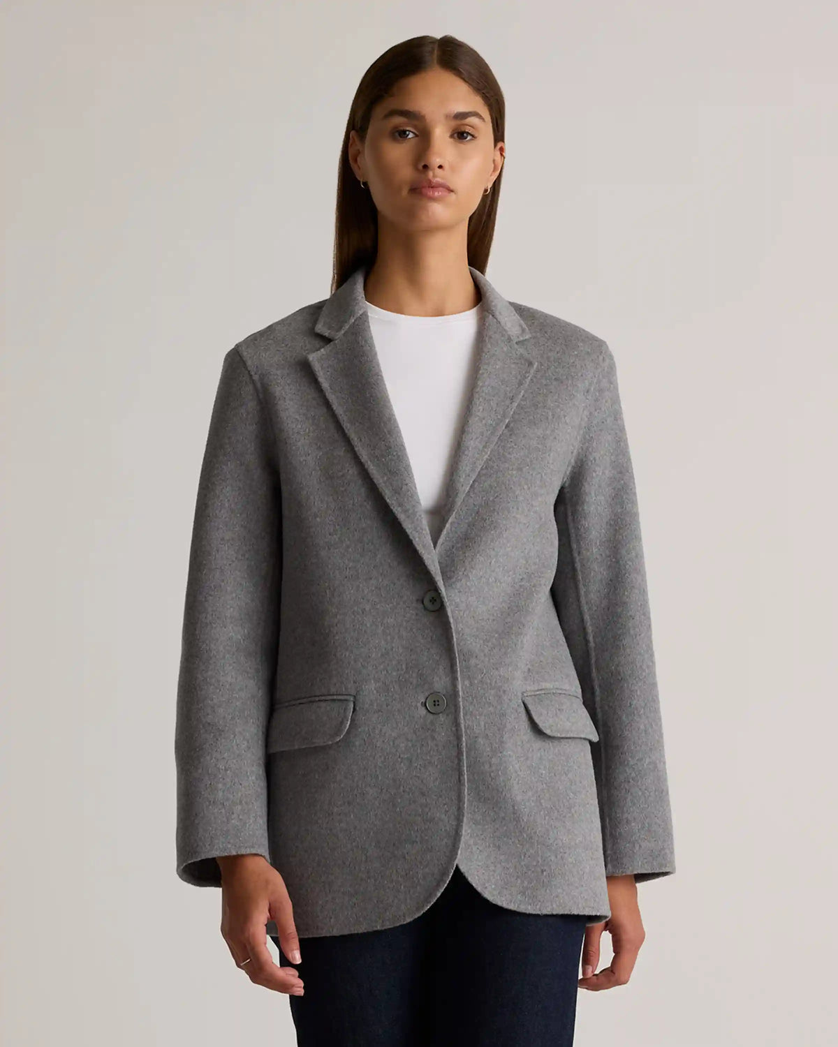 Double-Faced Merino Wool Soft Blazer