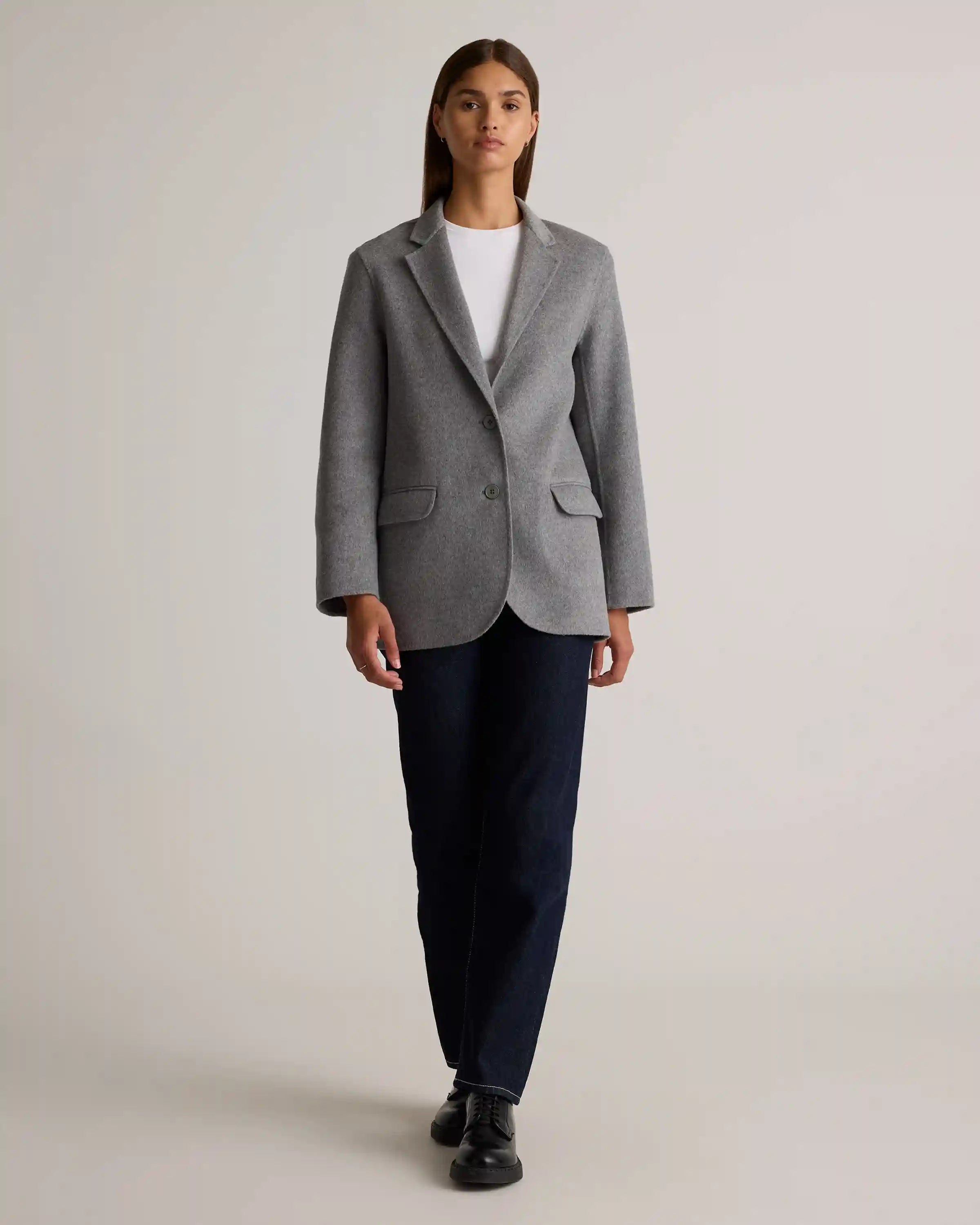 Double-Faced Merino Wool Soft Blazer