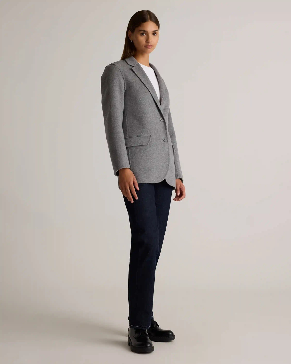 Double-Faced Merino Wool Soft Blazer