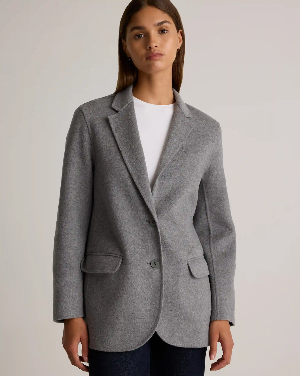 Double-Faced Merino Wool Soft Blazer