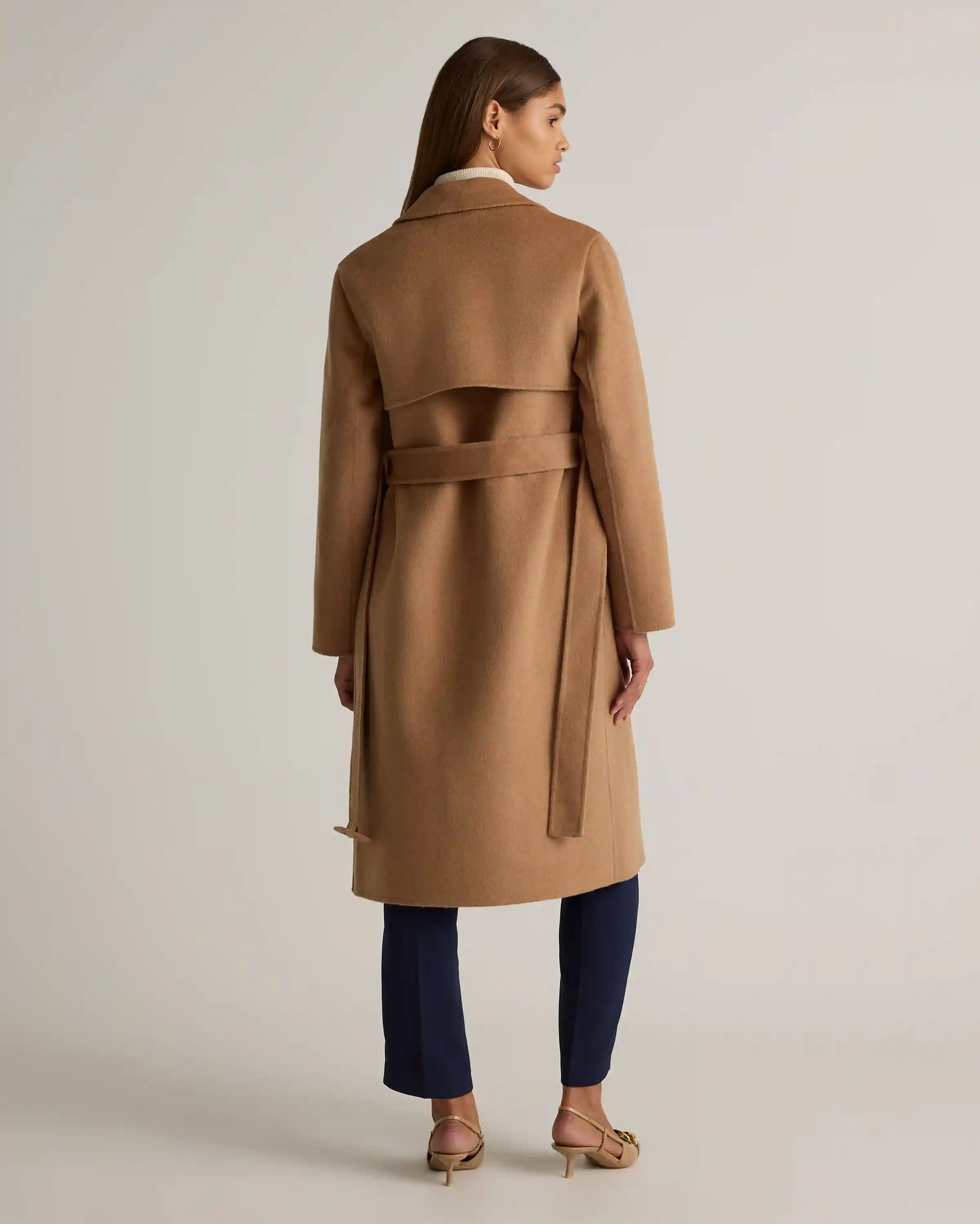 Double-Faced Merino Wool Trench Coat