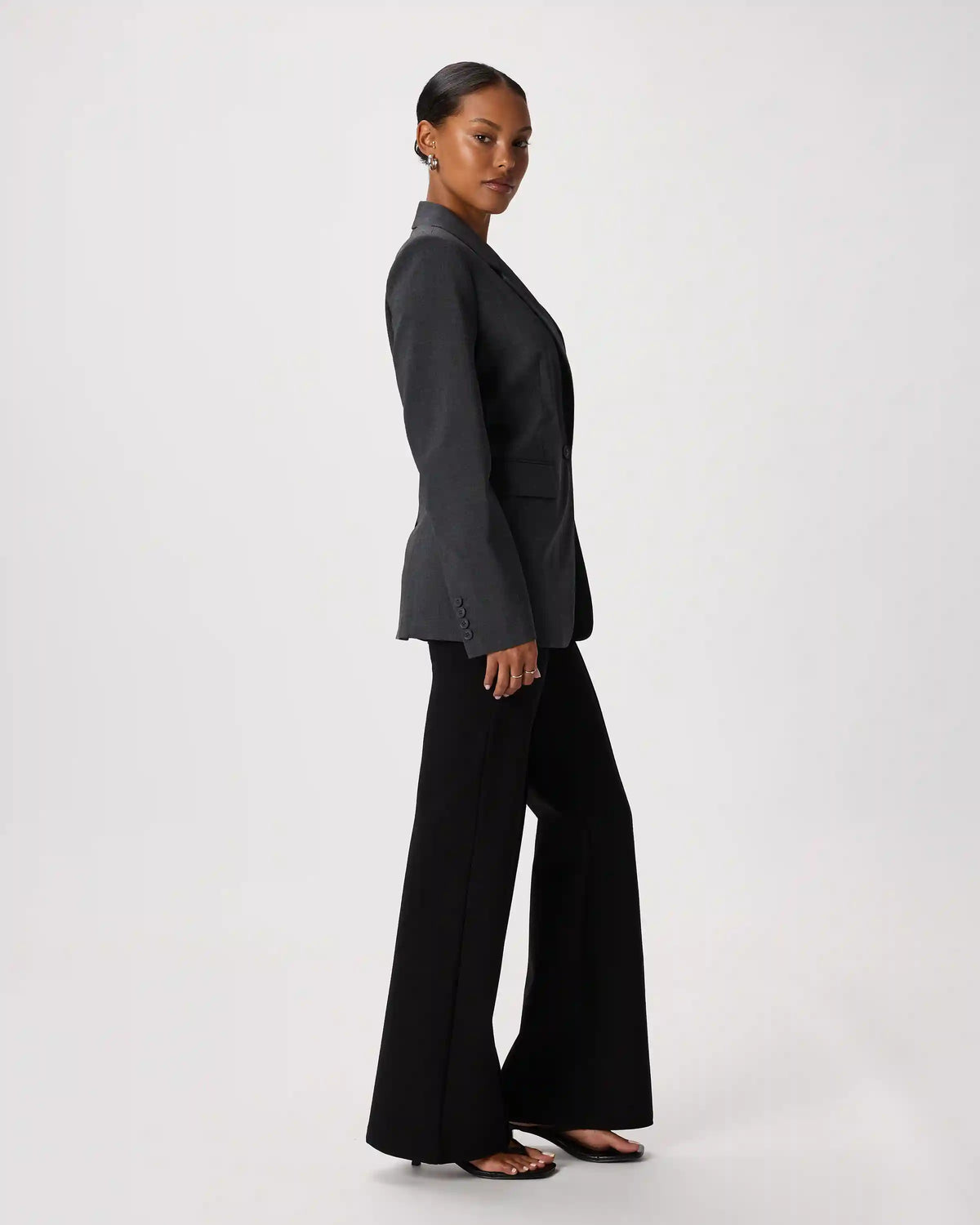 Italian Wool Long Blazer