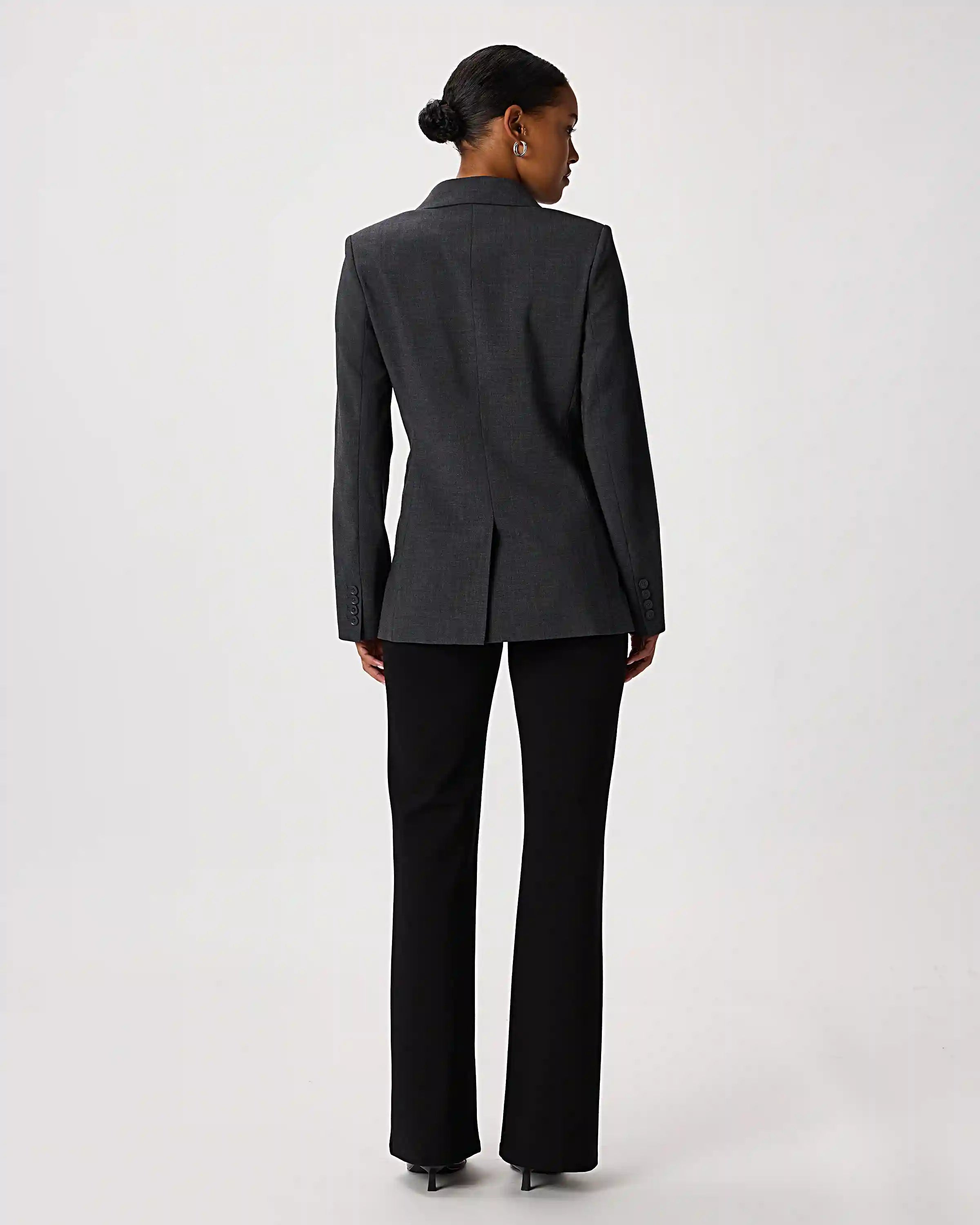Italian Wool Long Blazer