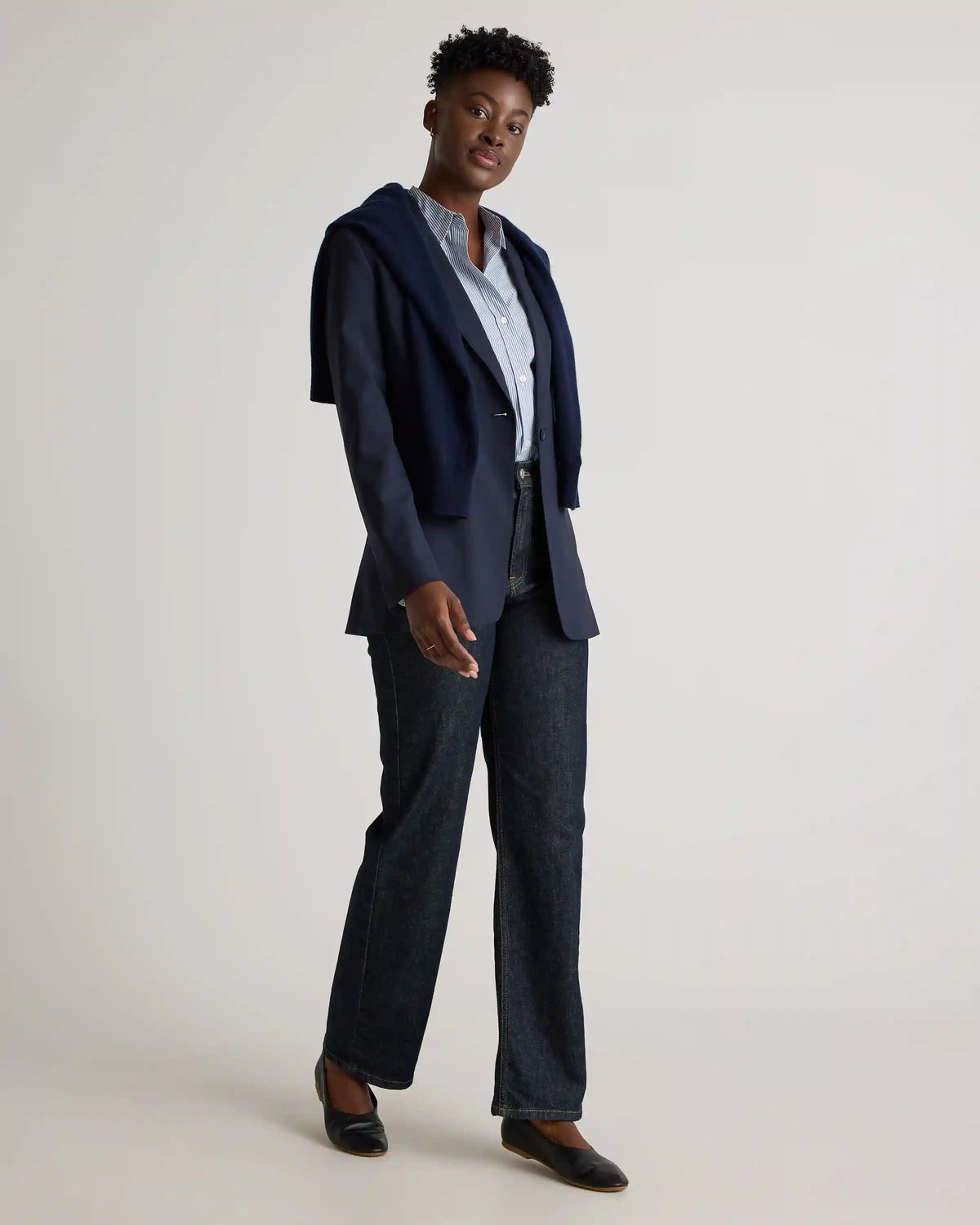 Italian Wool Long Blazer