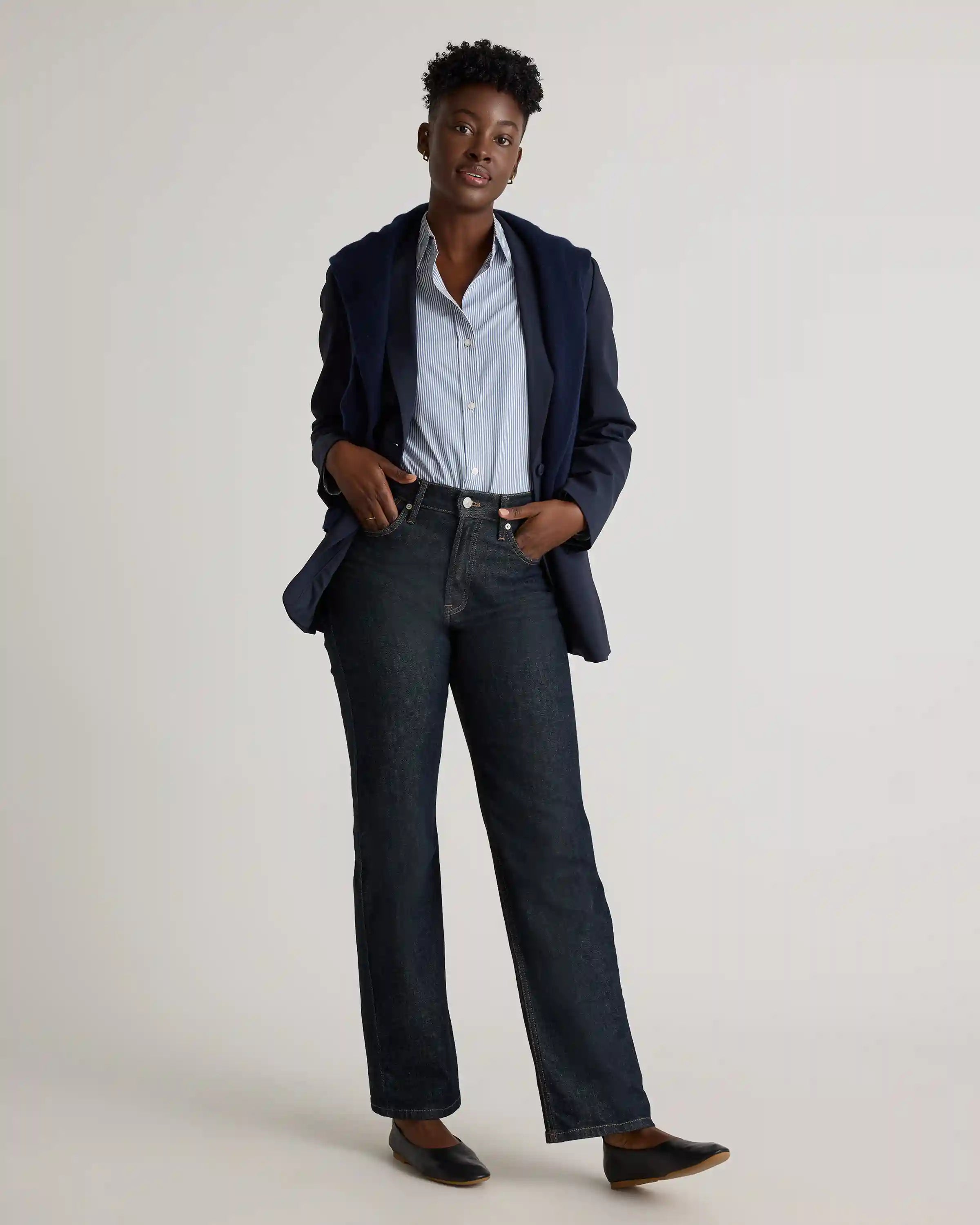 Italian Wool Long Blazer