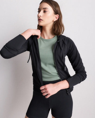 Ultra-Form Hooded Crop Jacket