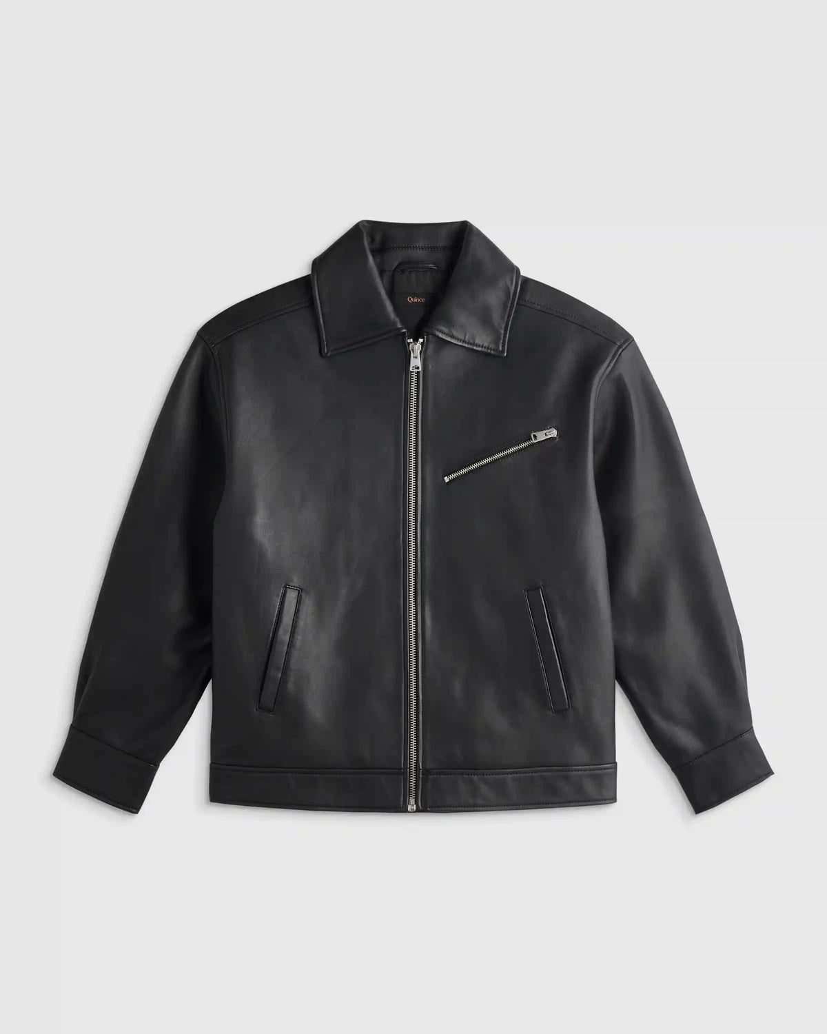 100% Leather Oversized Bomber Jacket