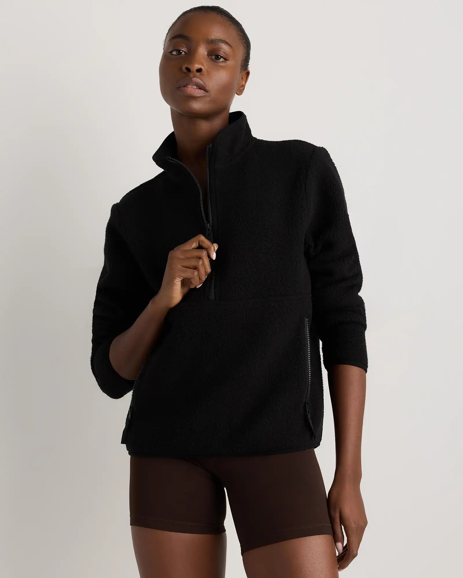 Sherpa Half-Zip Jacket