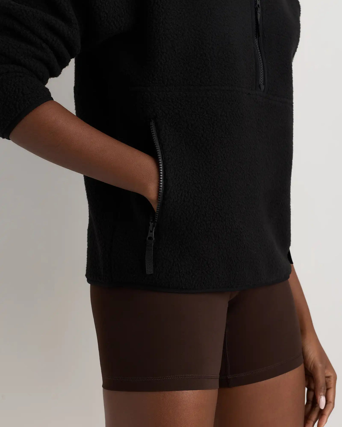 Sherpa Half-Zip Jacket