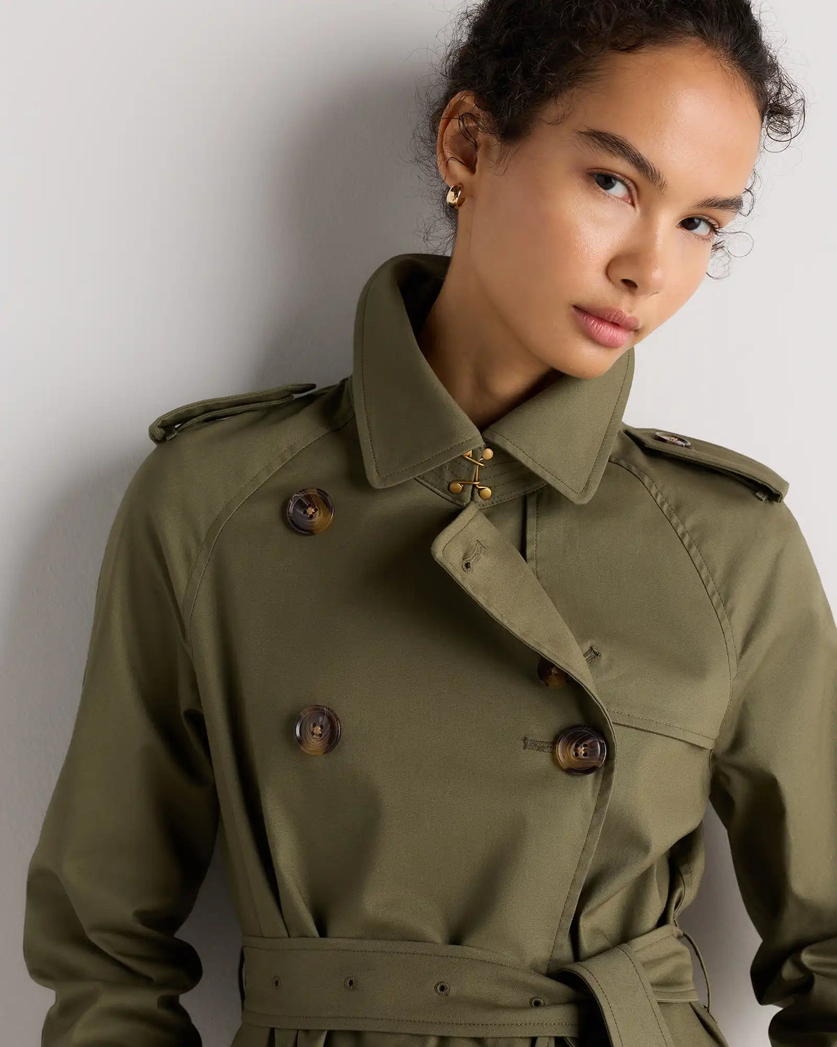 Comfort Stretch Long Trench Coat