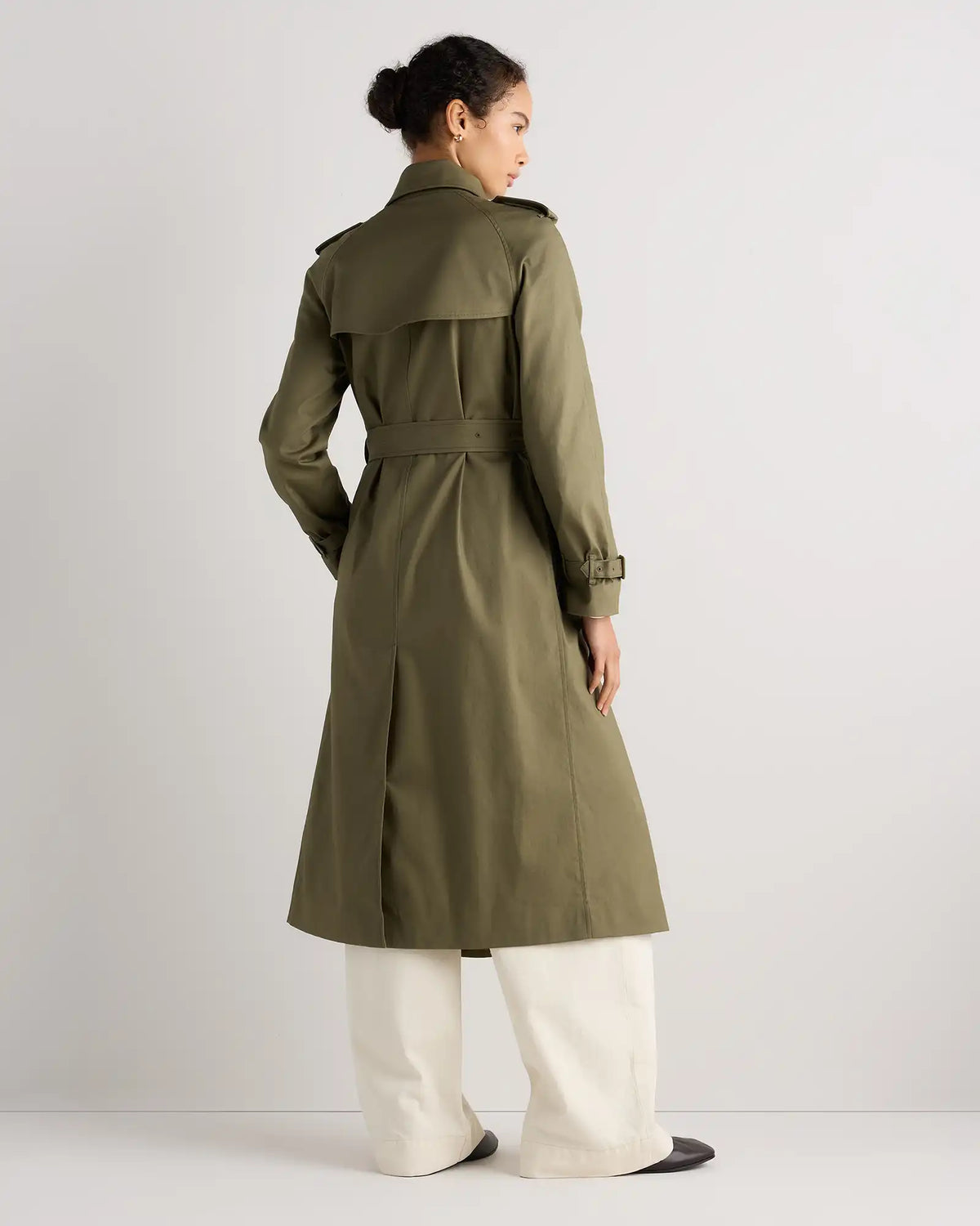 Comfort Stretch Long Trench Coat