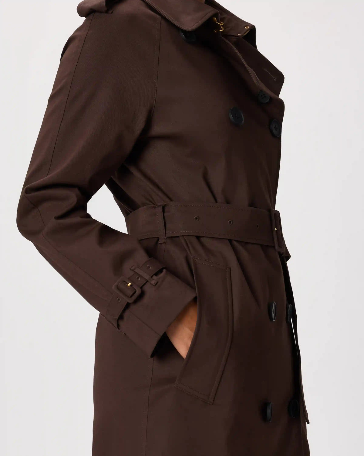 Comfort Stretch Long Trench Coat