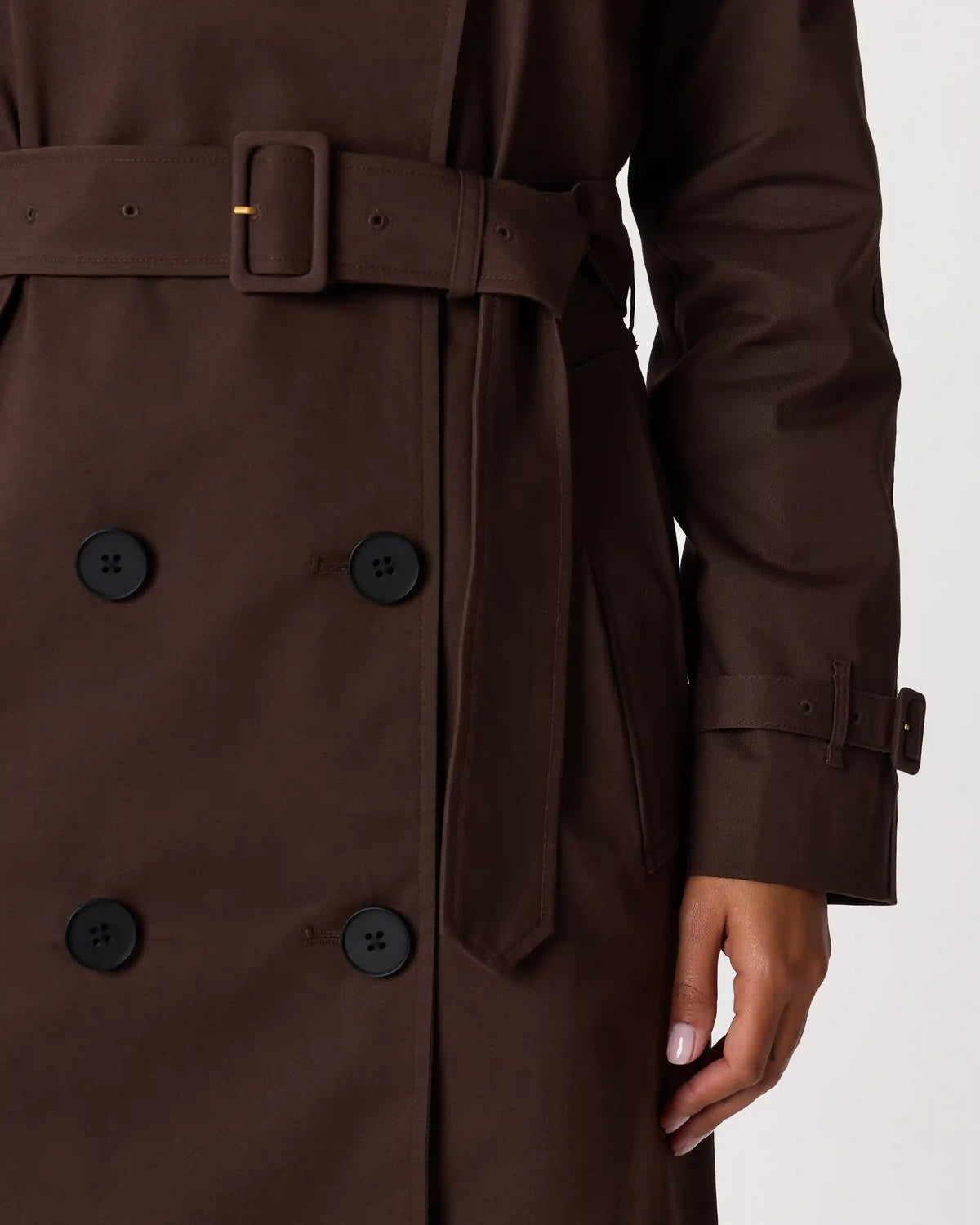 Comfort Stretch Long Trench Coat