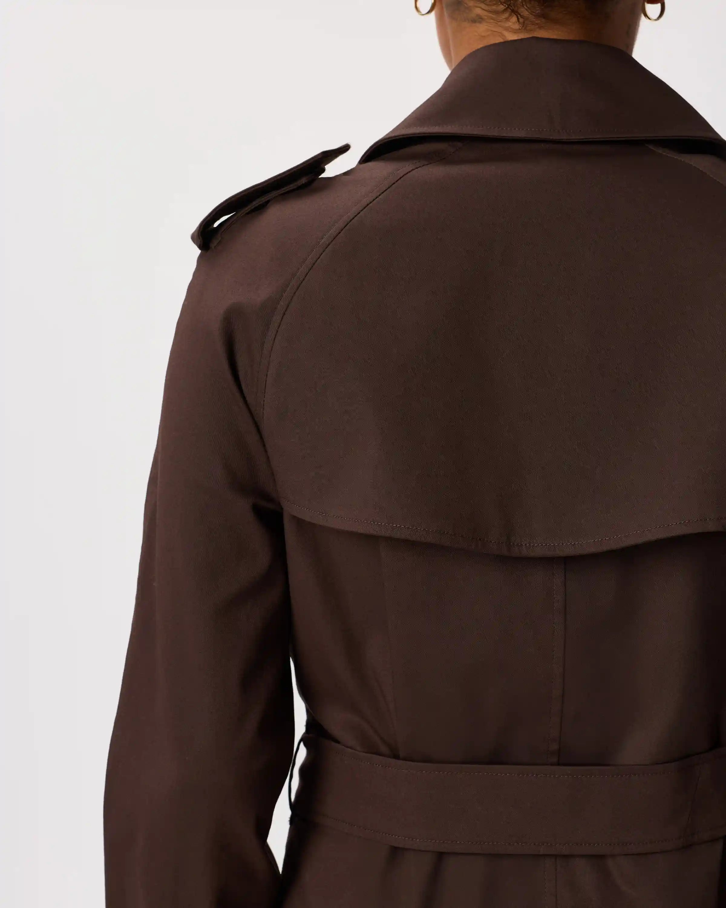 Comfort Stretch Long Trench Coat