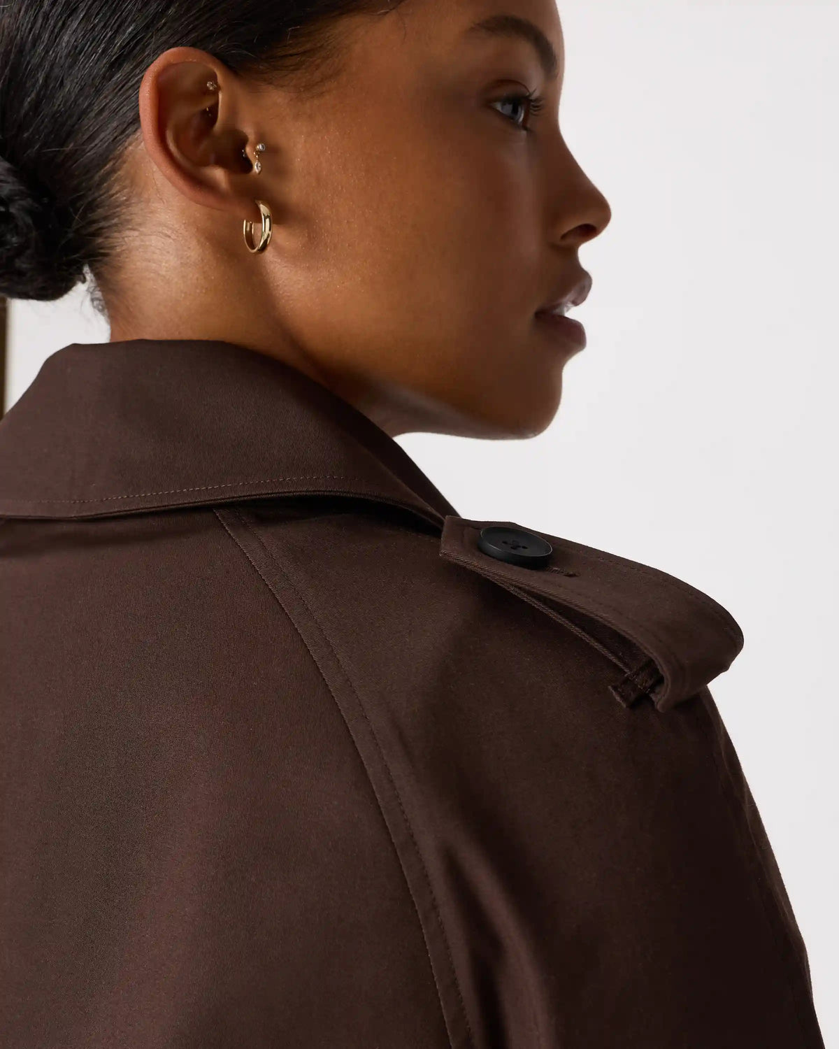 Comfort Stretch Long Trench Coat