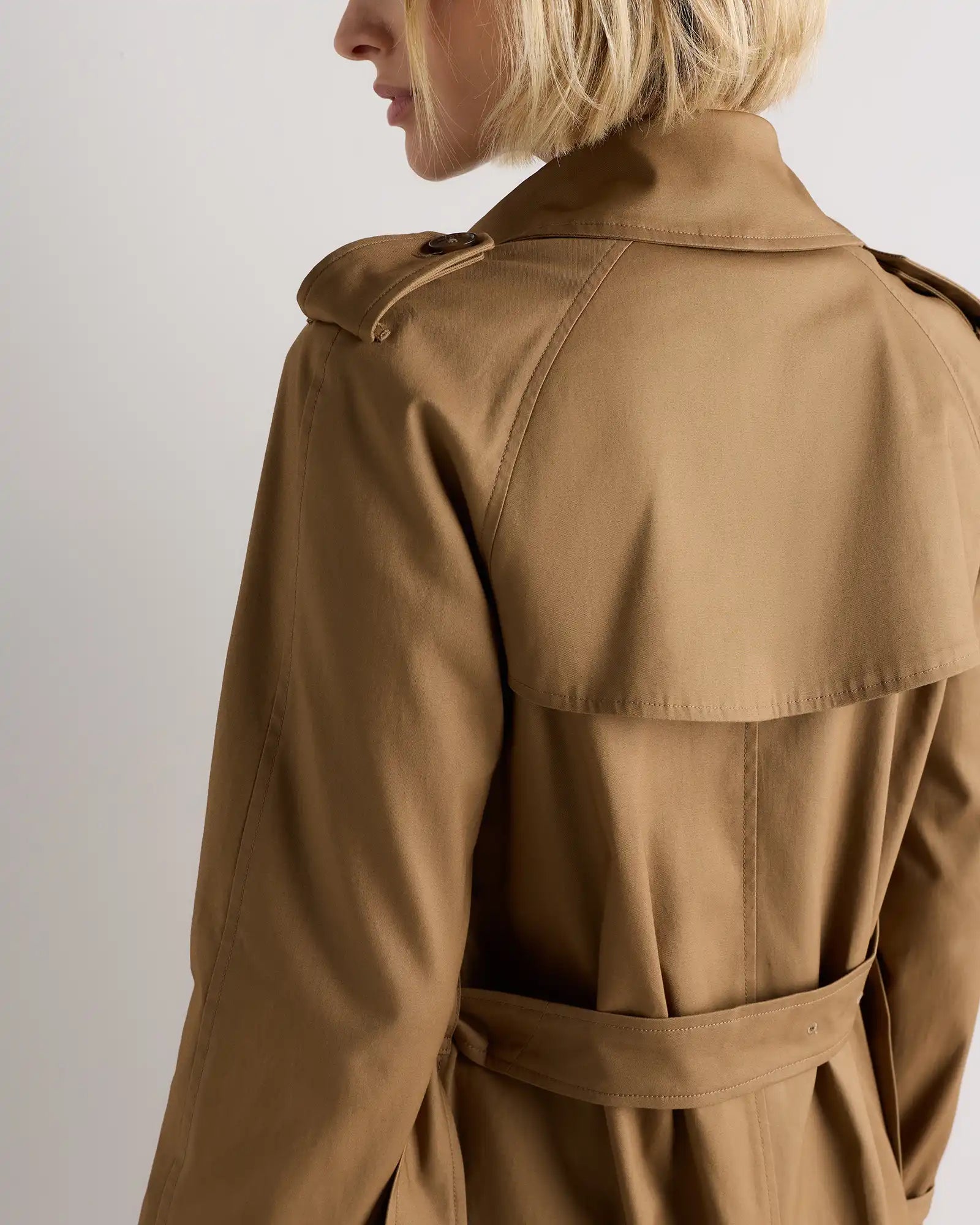Comfort Stretch Long Trench Coat