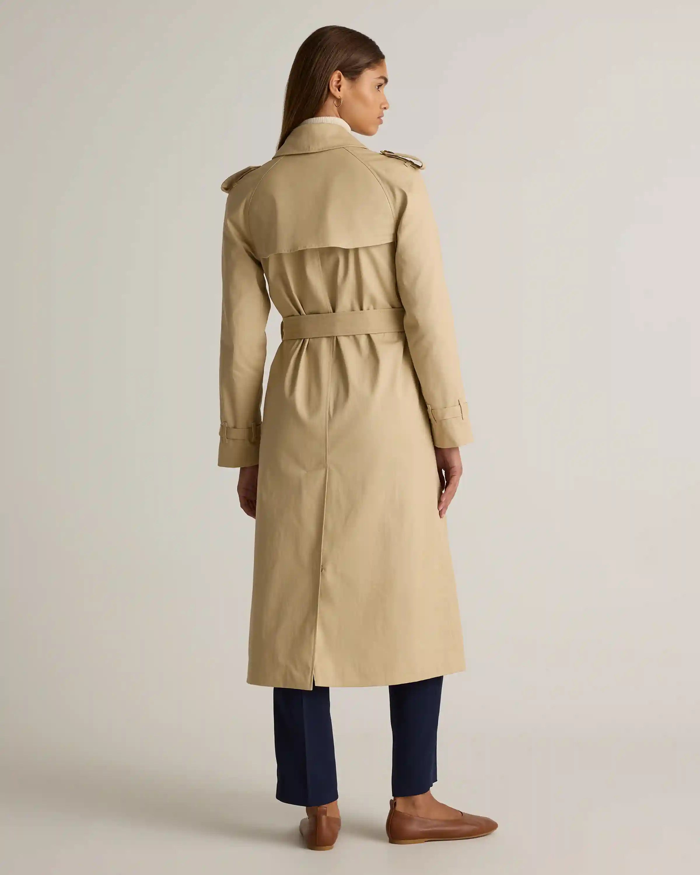 Comfort Stretch Long Trench Coat