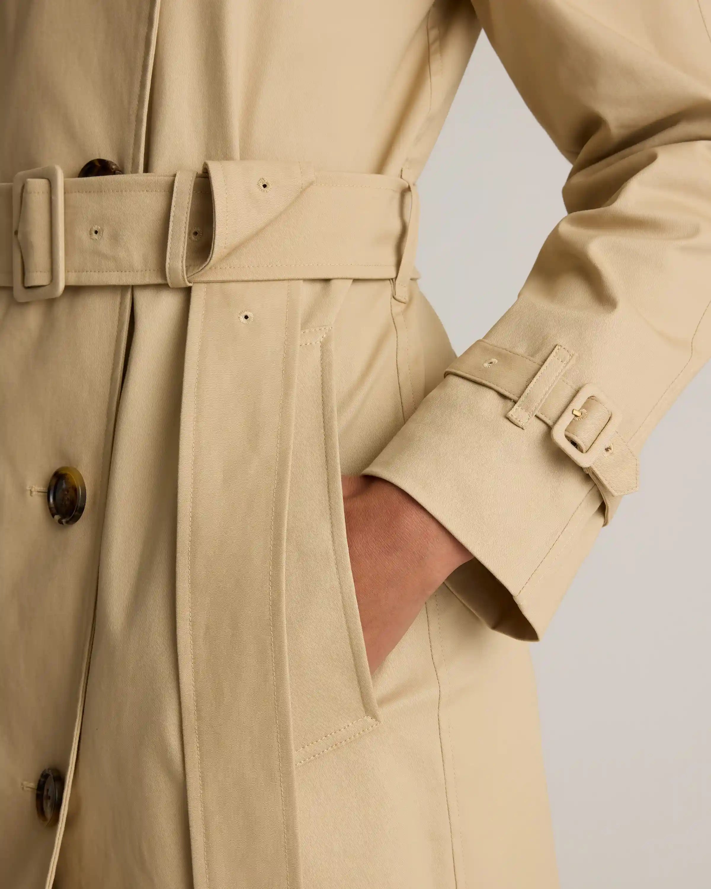 Comfort Stretch Long Trench Coat