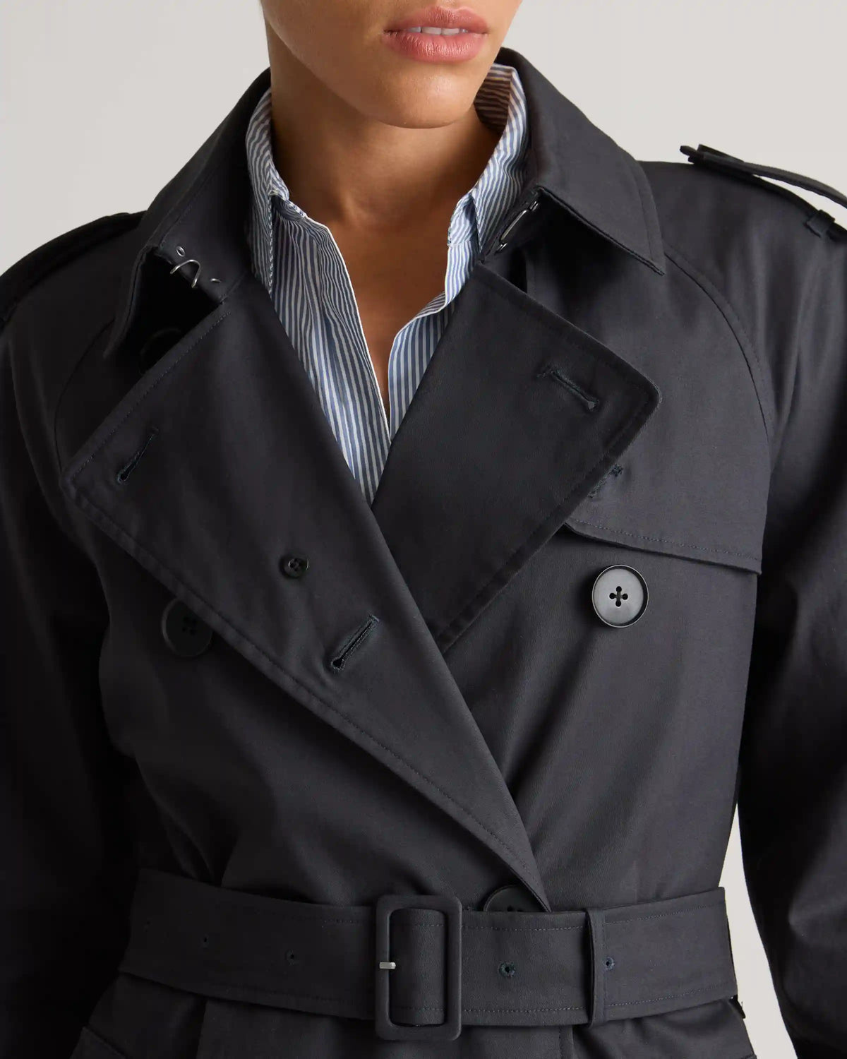 Comfort Stretch Long Trench Coat