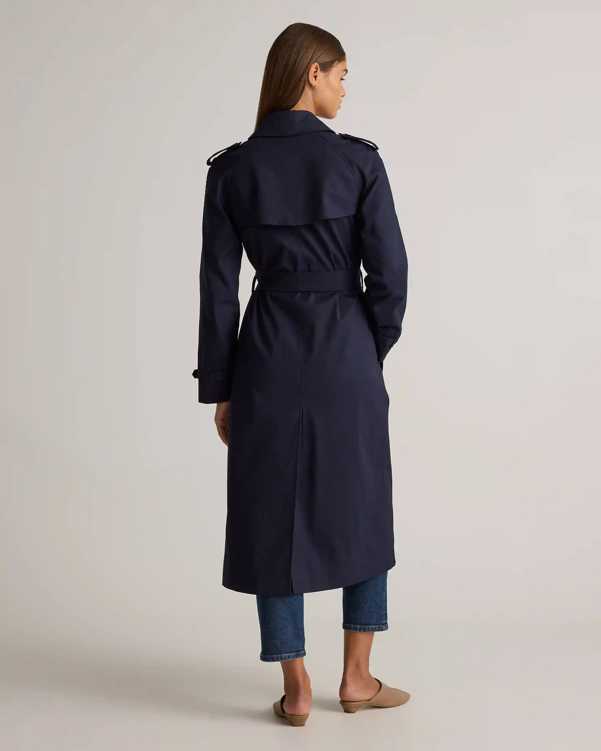 Comfort Stretch Long Trench Coat
