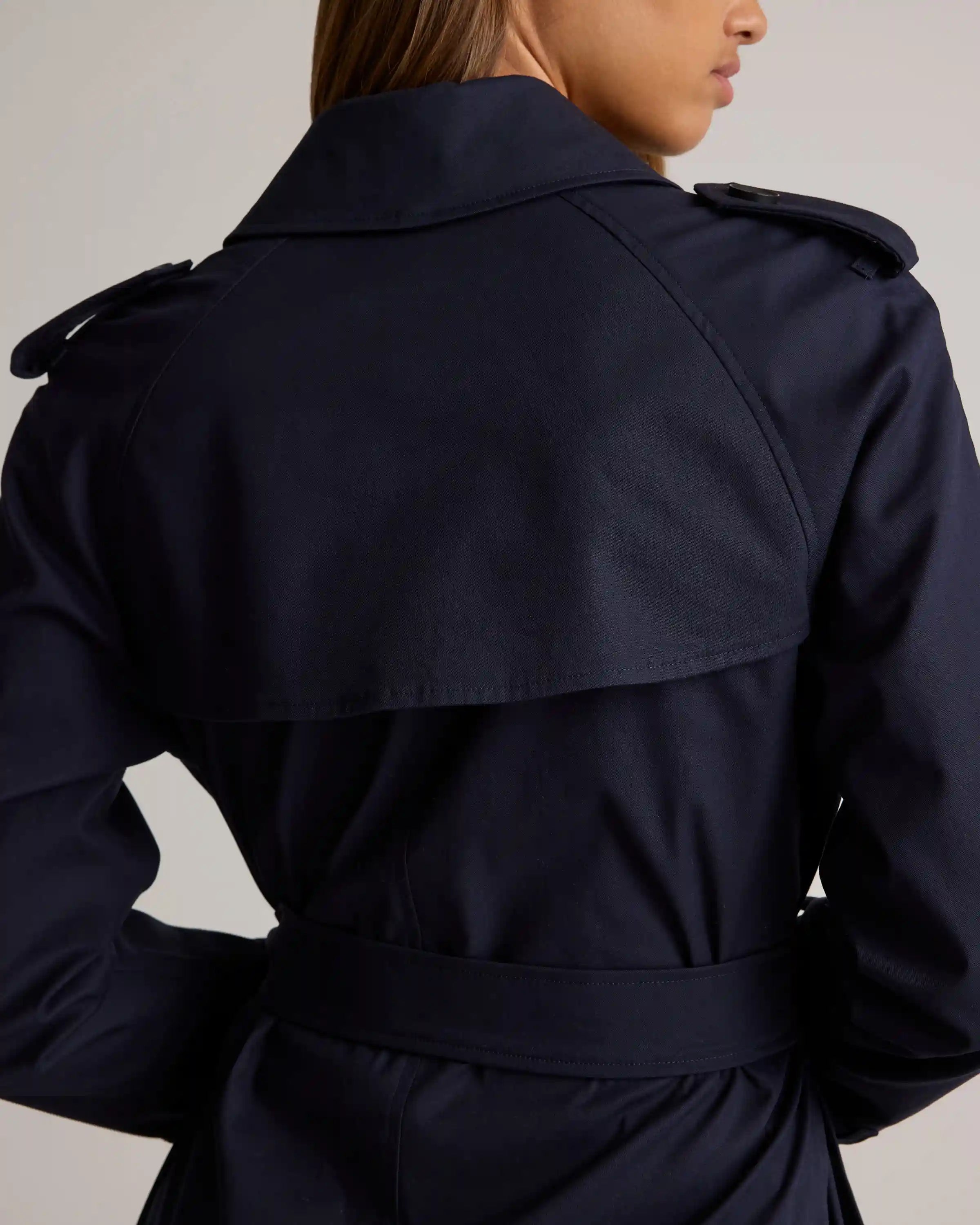 Comfort Stretch Long Trench Coat