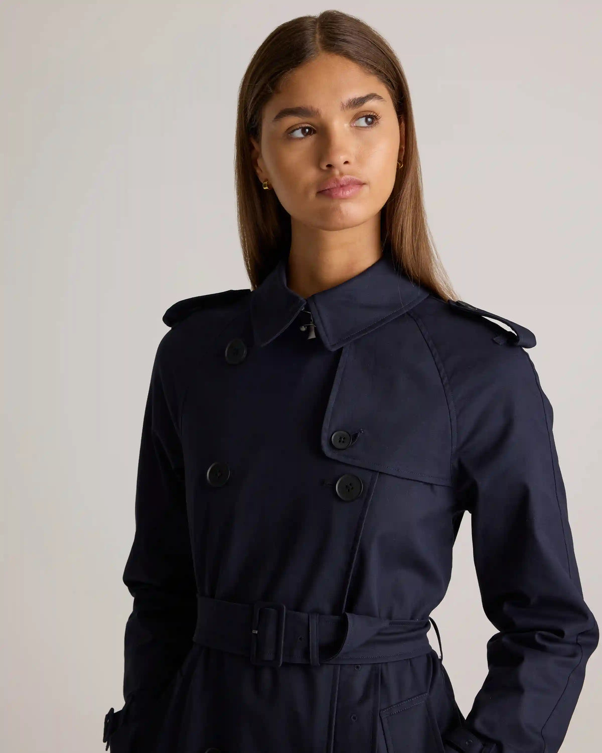 Comfort Stretch Long Trench Coat