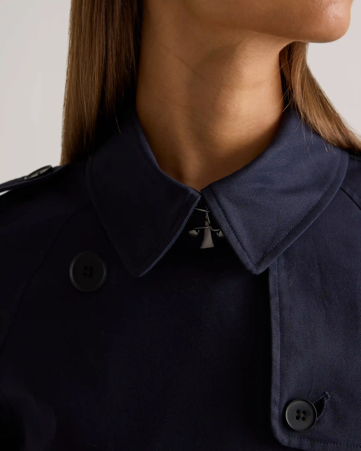 Comfort Stretch Long Trench Coat