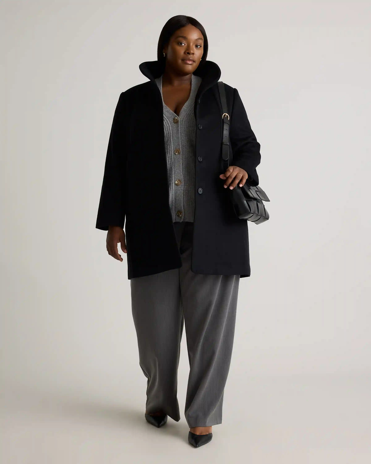 Italian Wool Cocoon Coat