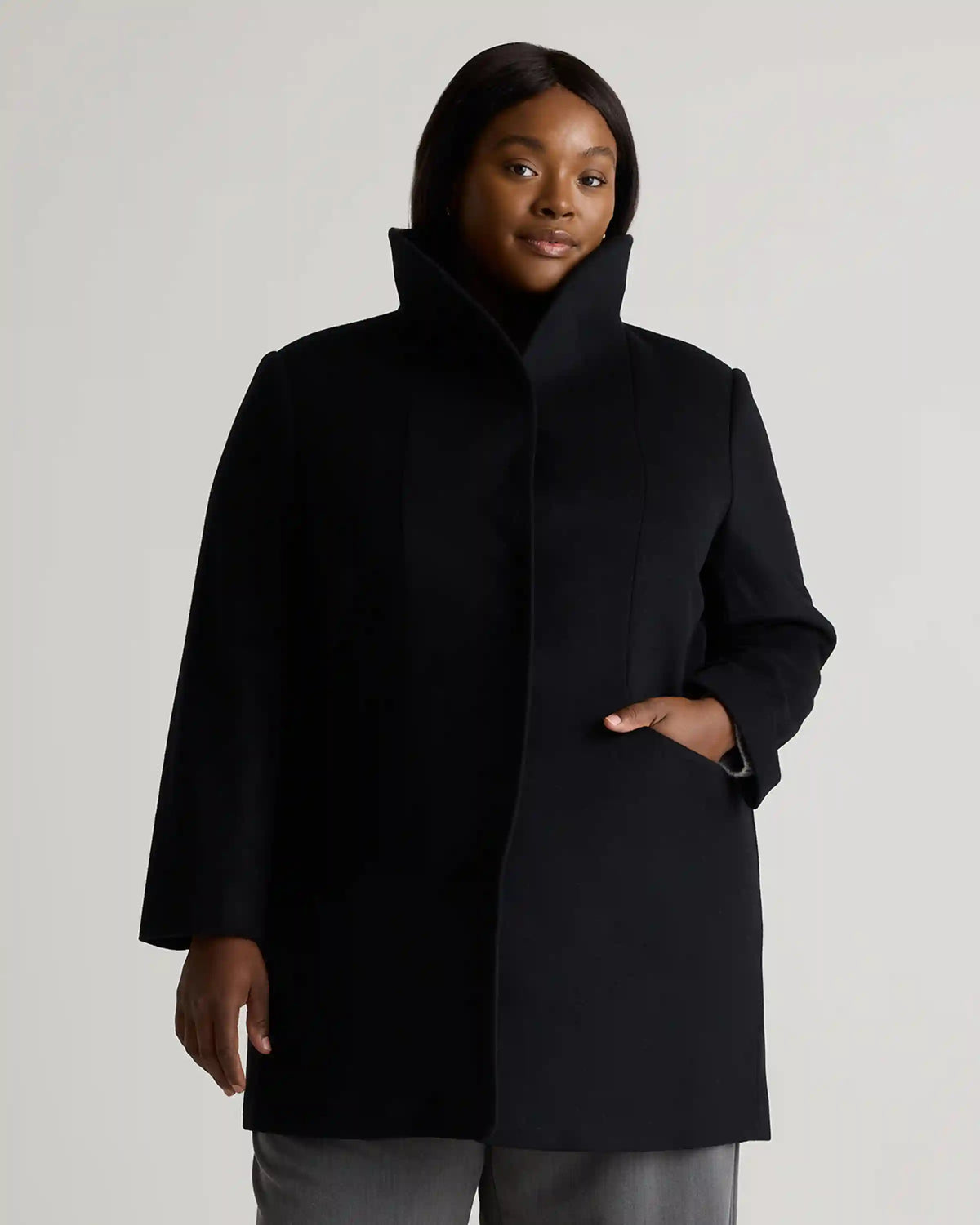 Italian Wool Cocoon Coat