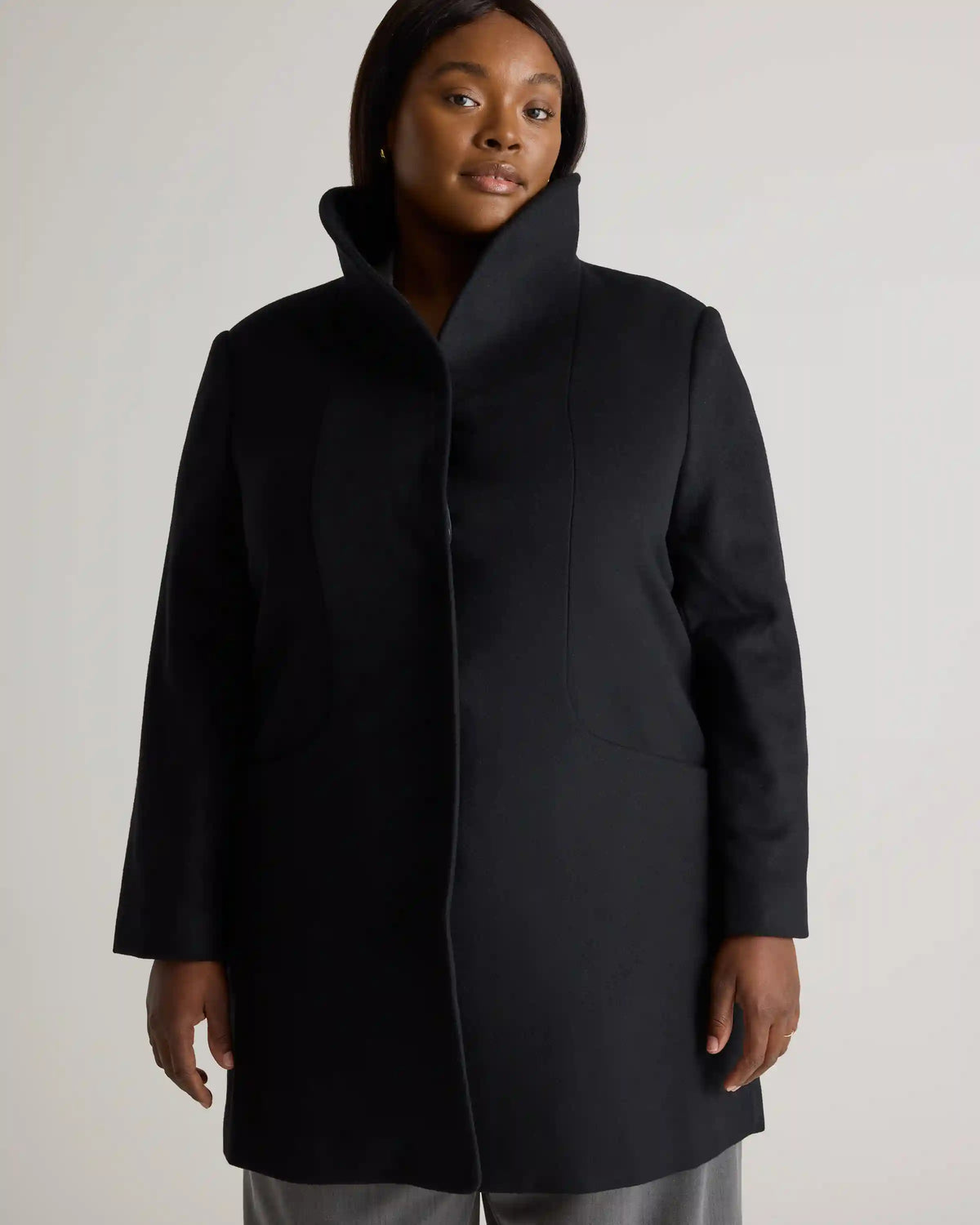 Italian Wool Cocoon Coat