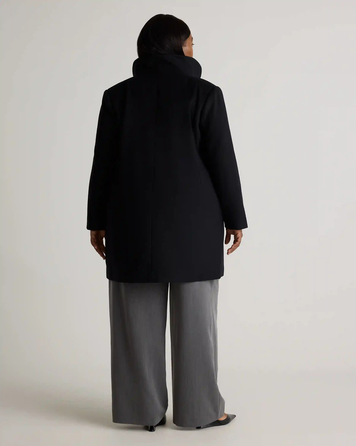 Italian Wool Cocoon Coat