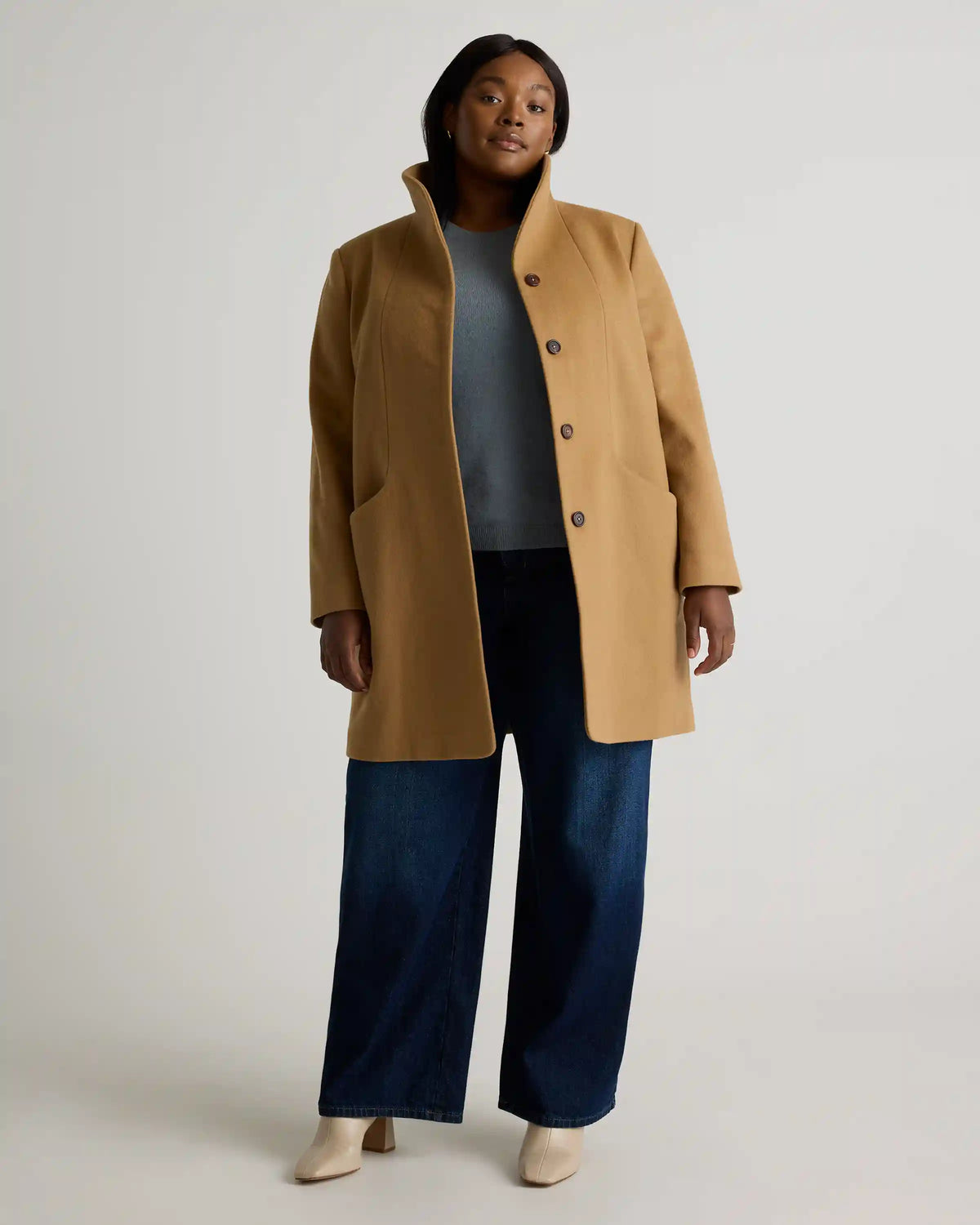 Italian Wool Cocoon Coat