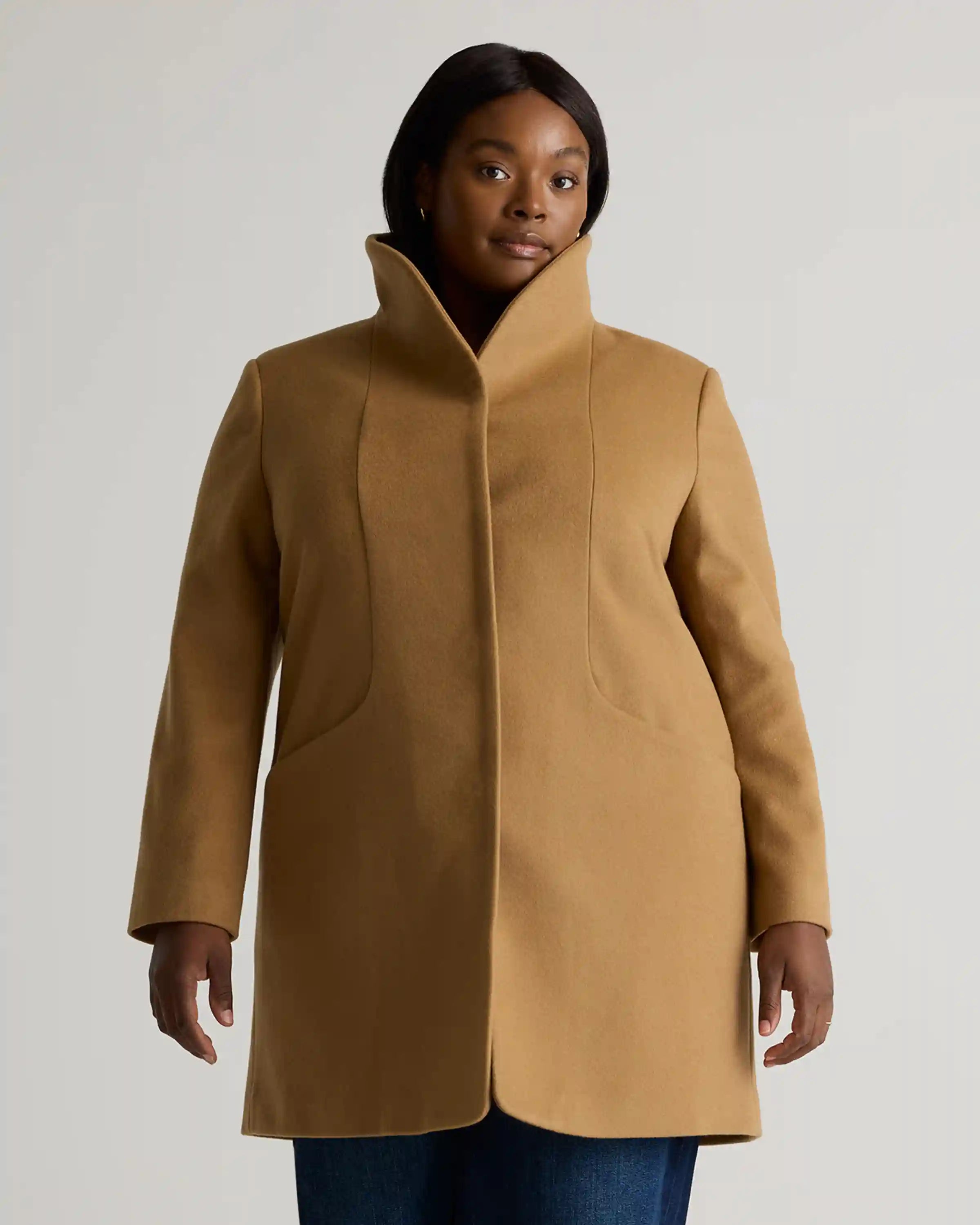 Italian Wool Cocoon Coat