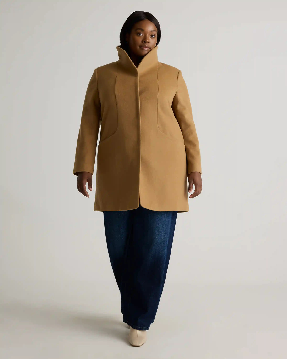 Italian Wool Cocoon Coat