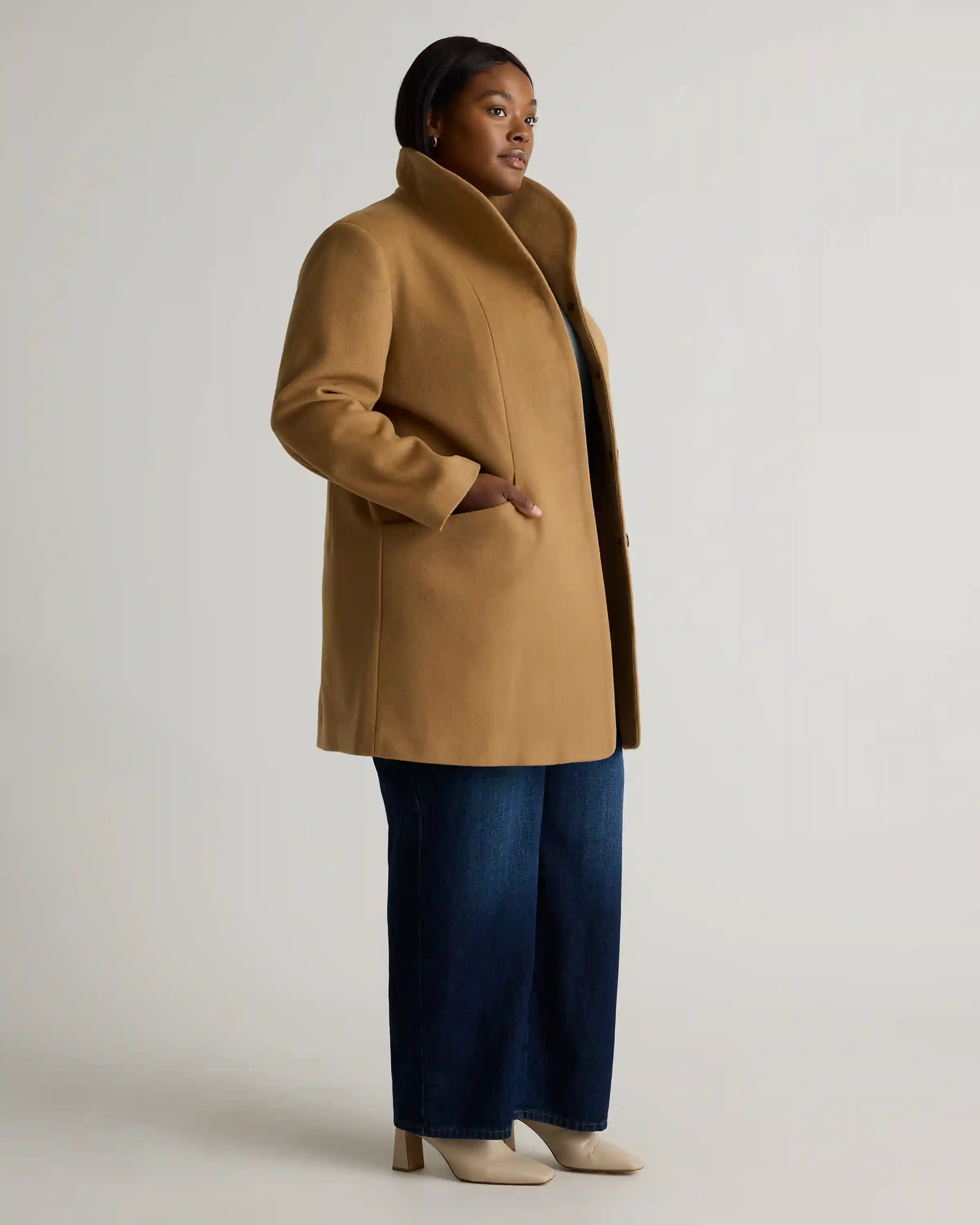 Italian Wool Cocoon Coat
