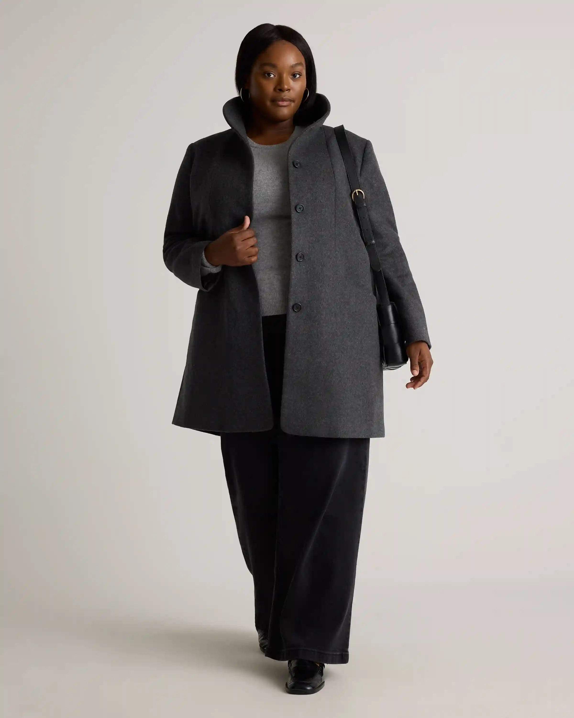 Italian Wool Cocoon Coat