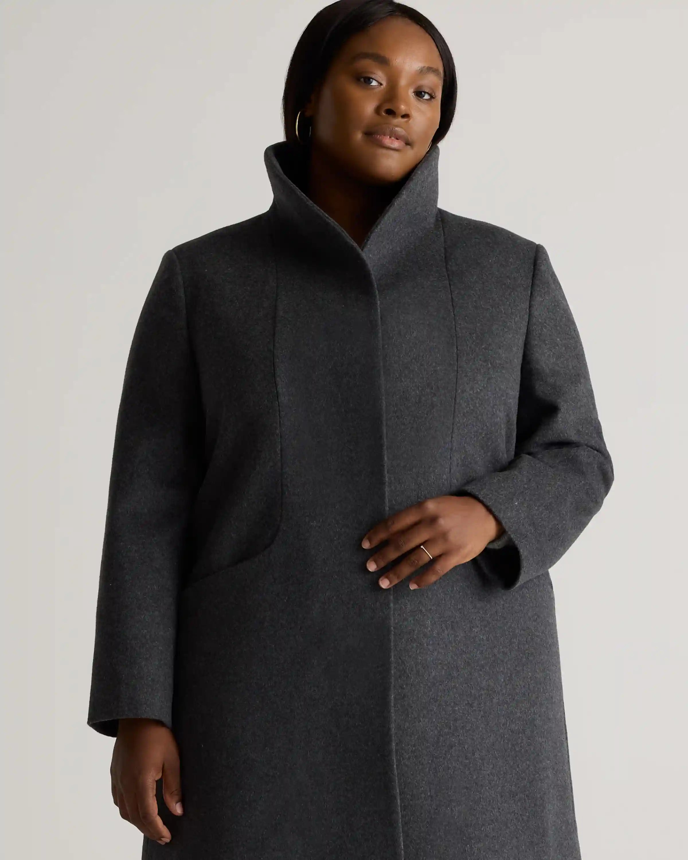 Italian Wool Cocoon Coat
