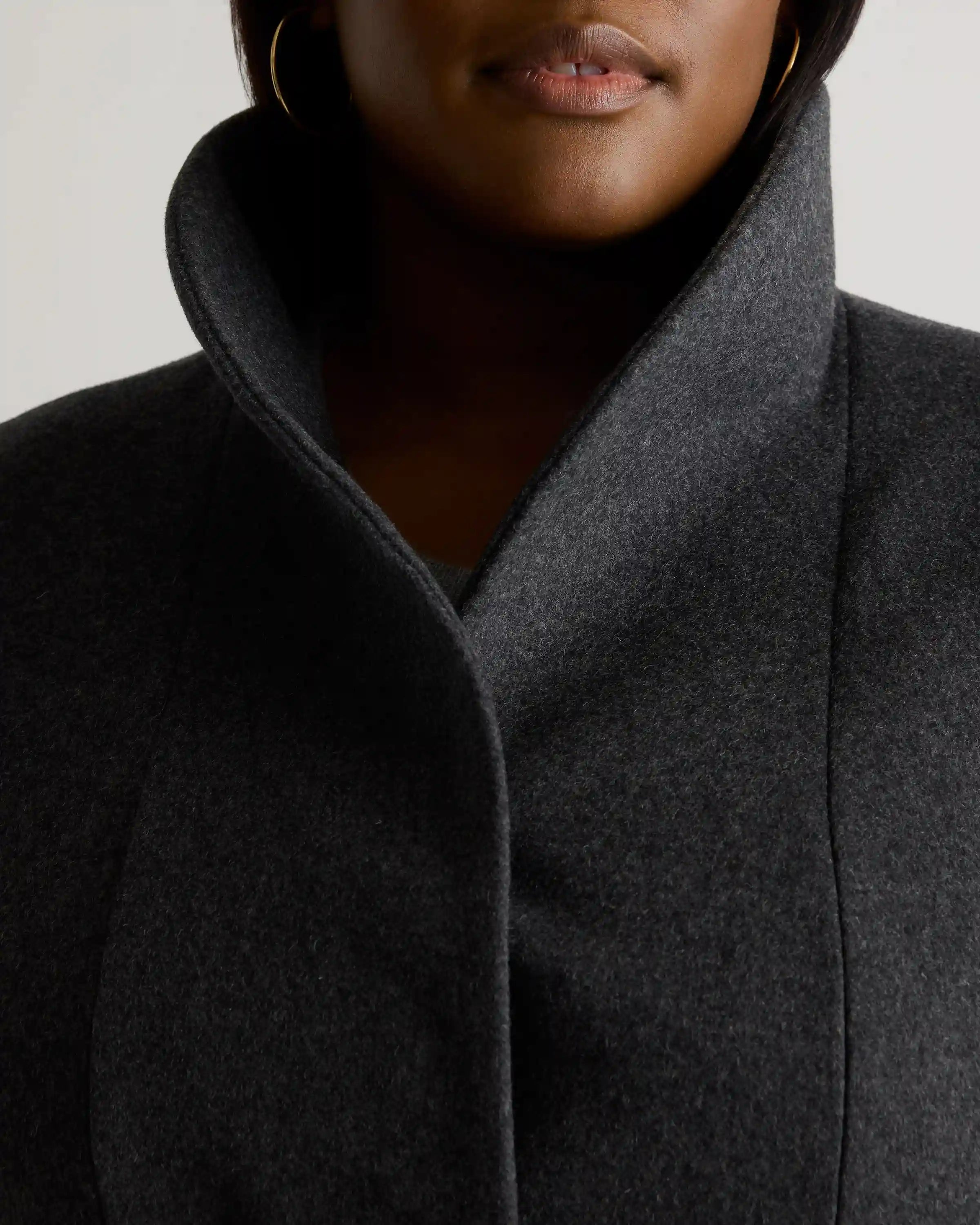 Italian Wool Cocoon Coat