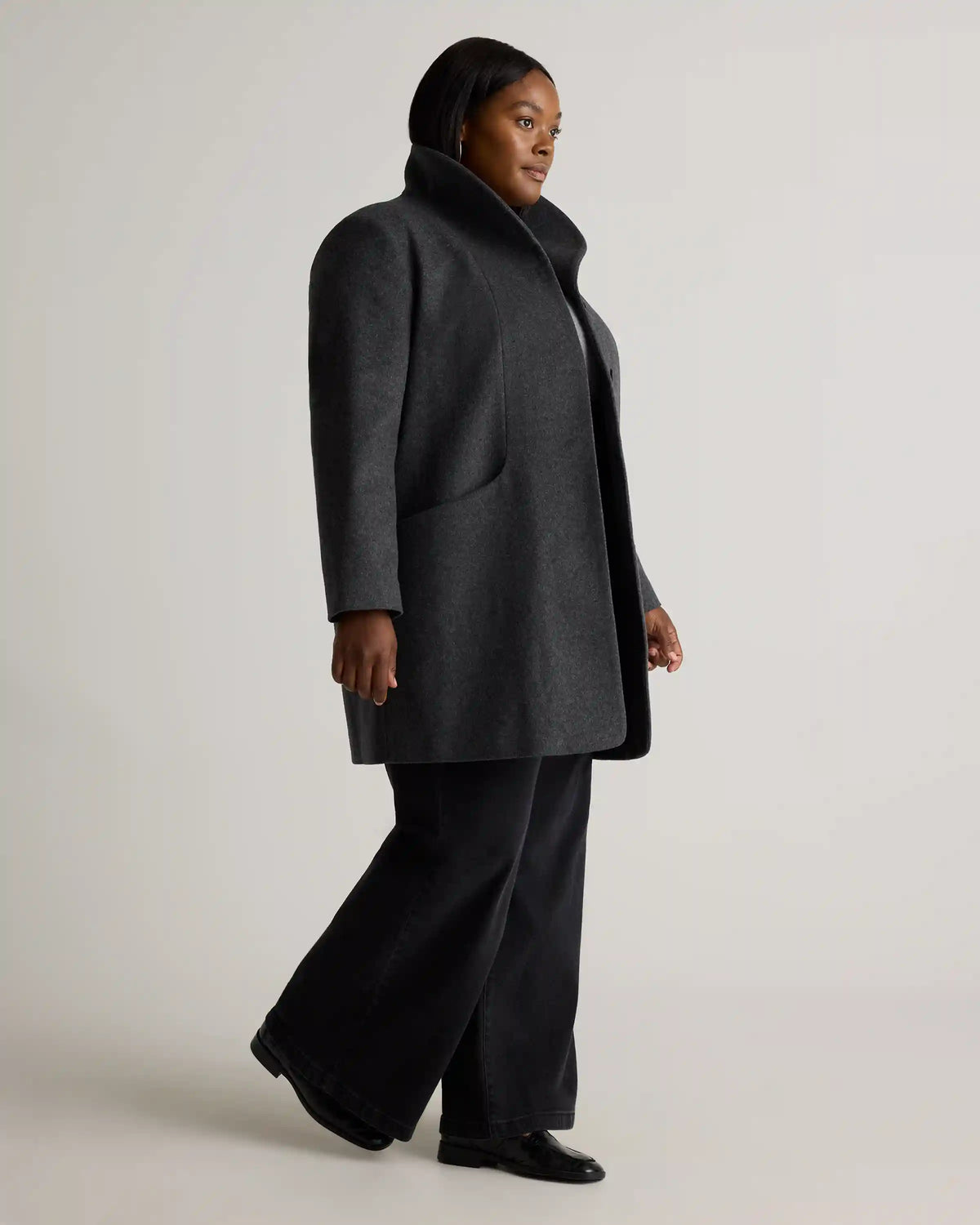 Italian Wool Cocoon Coat
